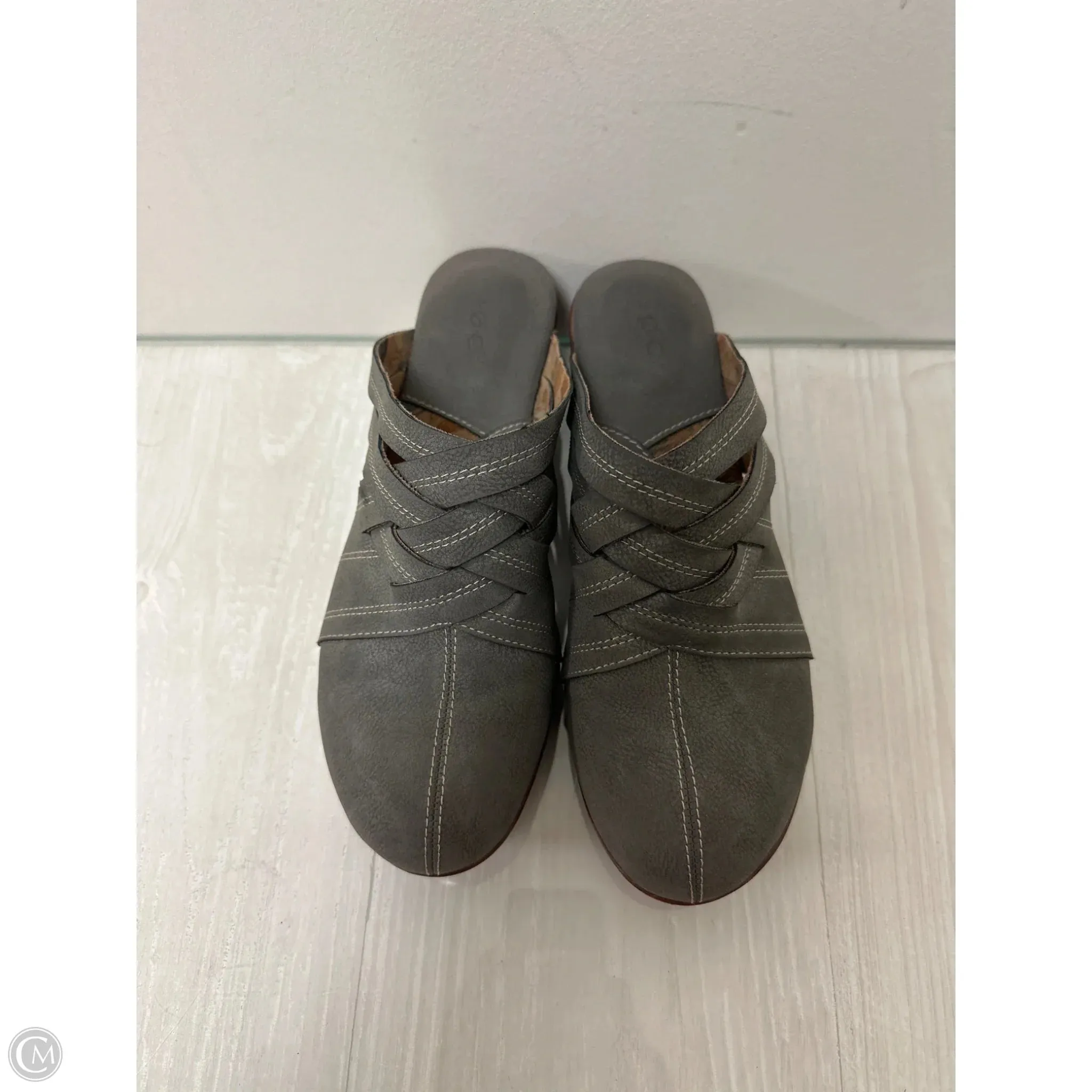 Shoes Heels Block By Boc In Grey, Size: 8.5 Peep Toe Pumps