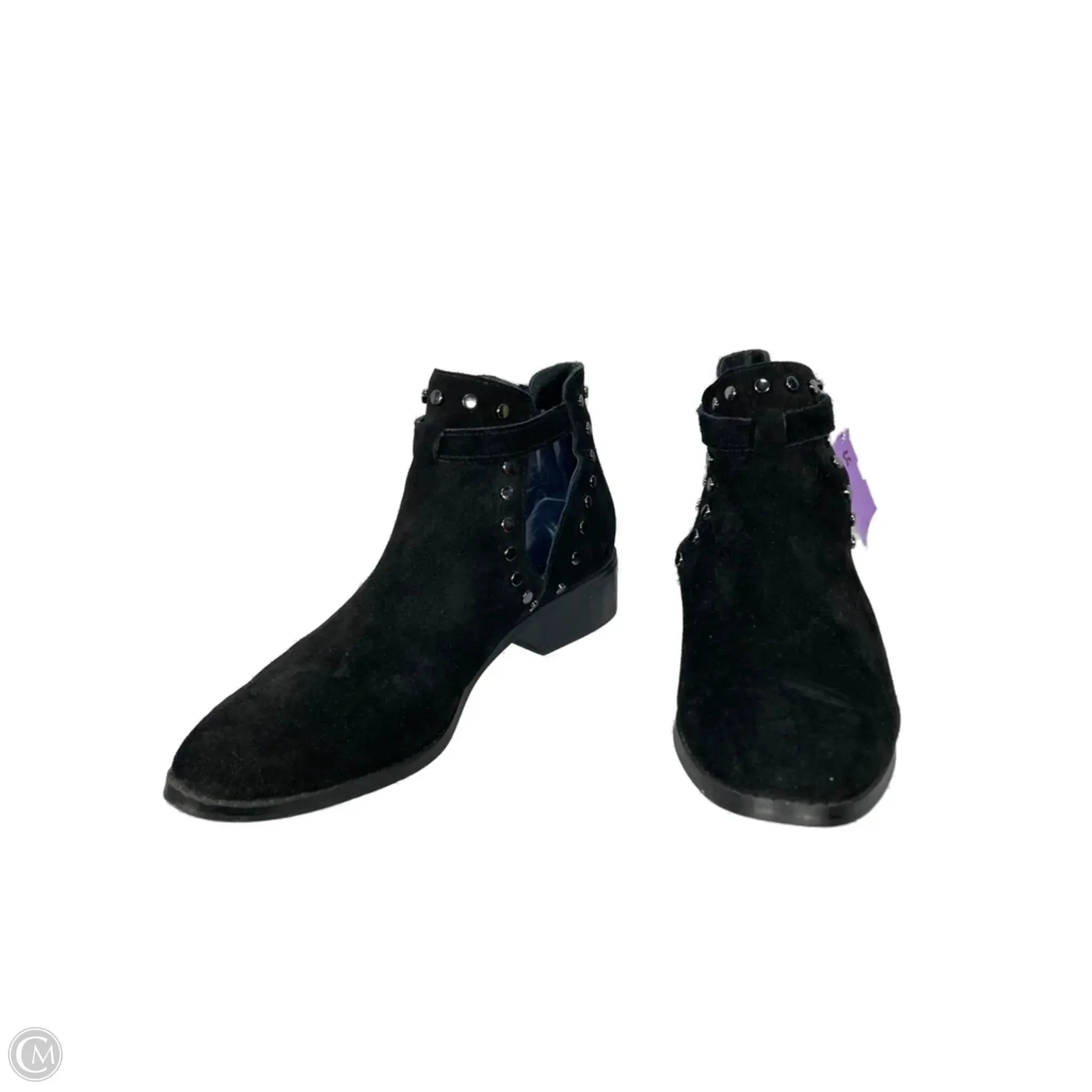 Floral Stilettos Smart Office Shoes Shoes Heels Block By Carlos By Carlos Santana In Black, Size: 10