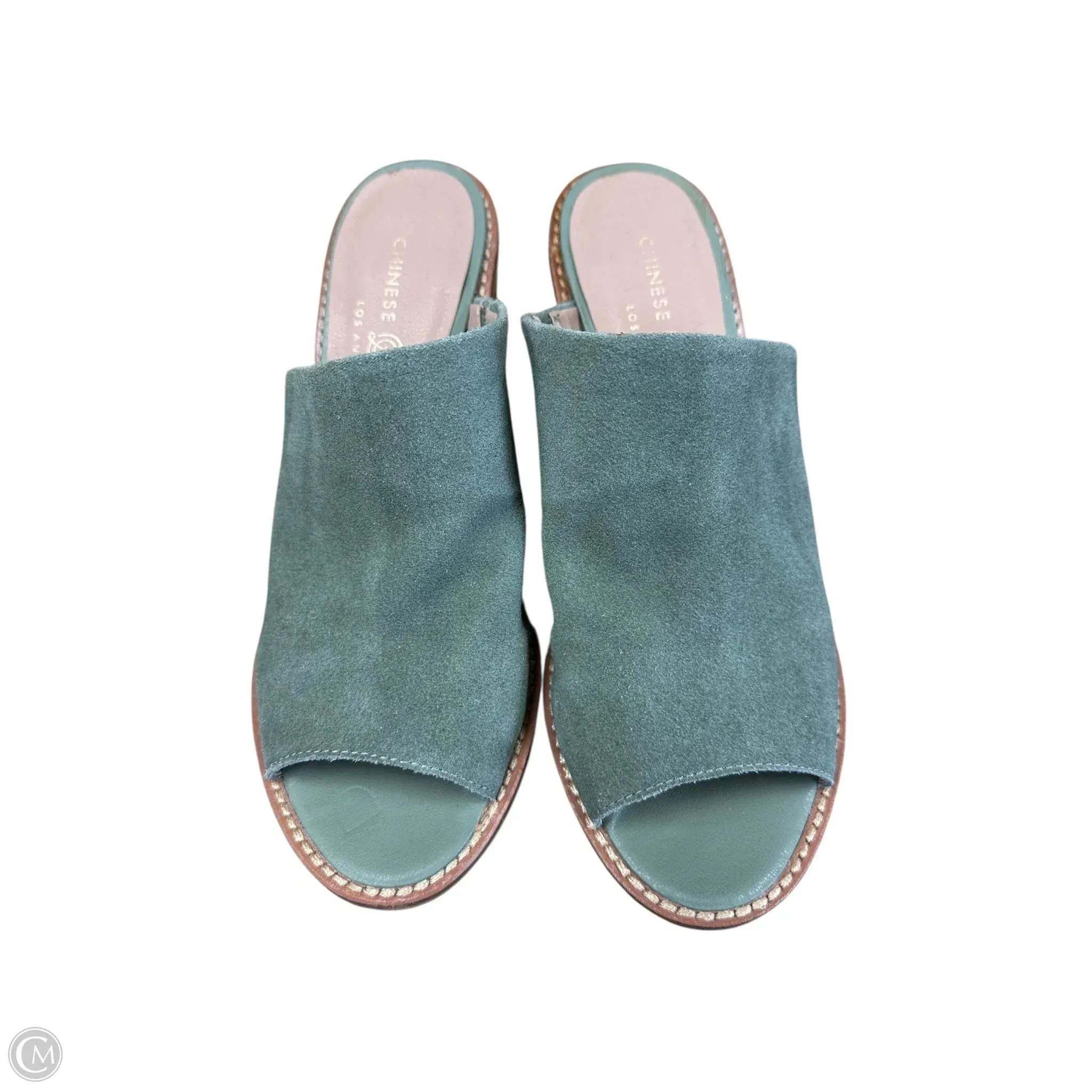 Shoes Heels Block By Chinese Laundry In Green, Size: 6.5 Sleek Shoes