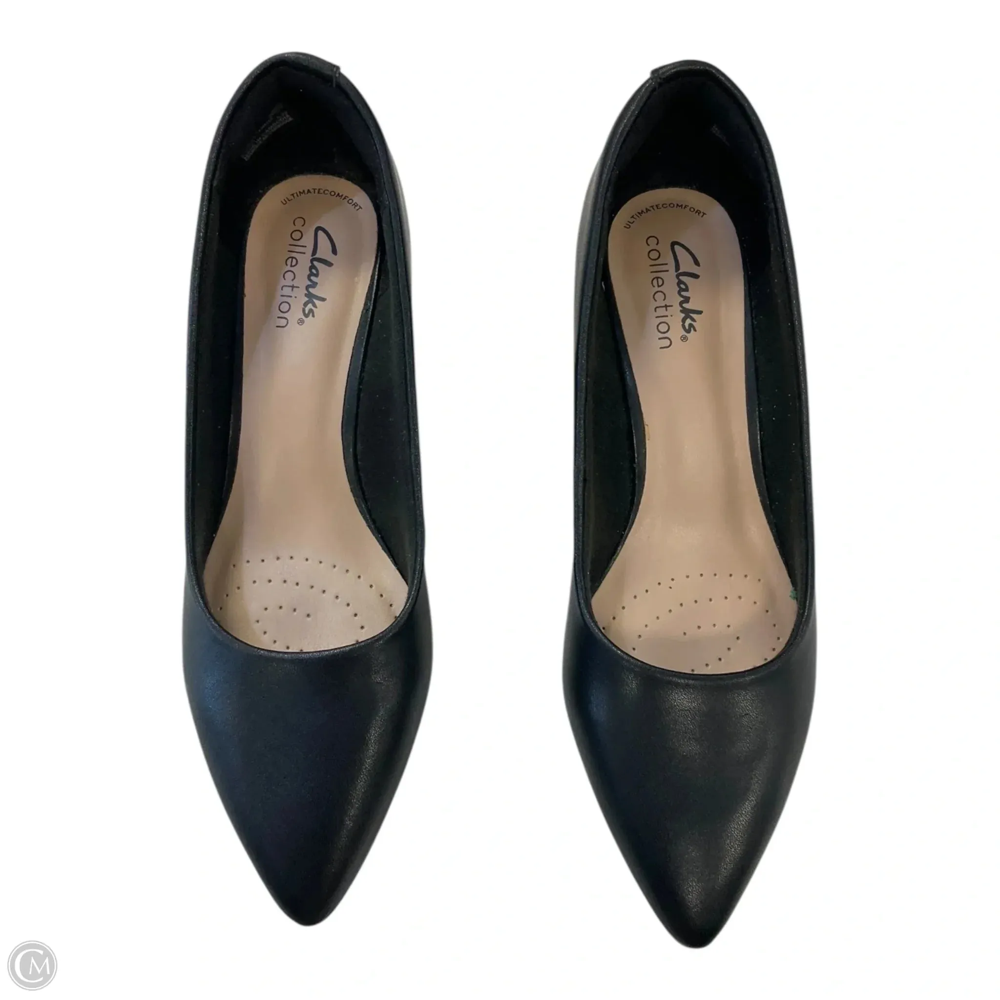 Vintage Stiletto Shoes Shoes Heels Block By Clarks In Black, Size: 8.5