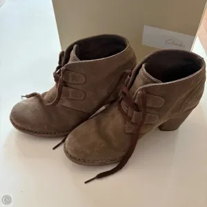 Shoes Heels Block By Clarks In Brown, Size: 7 Custom Wedding Heels Open Heel Sandals