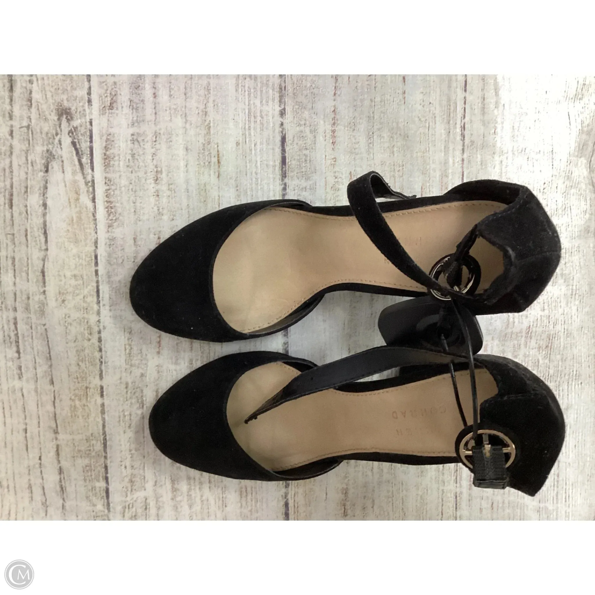 Cool Finish Minimal Layers Shoes Heels Block By Clothes Mentor In Black, Size: 7