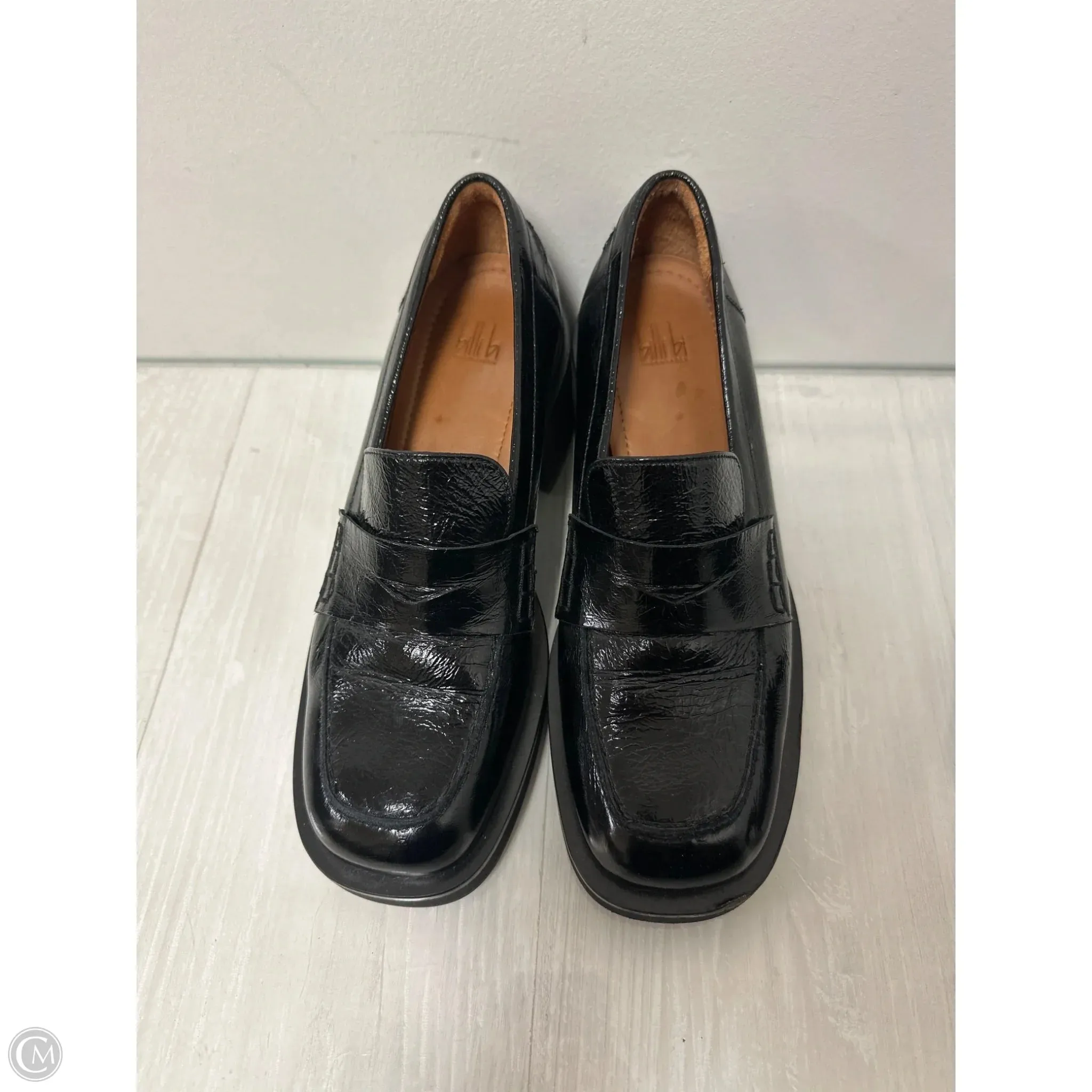 Shoes Heels Block By Clothes Mentor In Black, Size: 9.5 Flex grooves