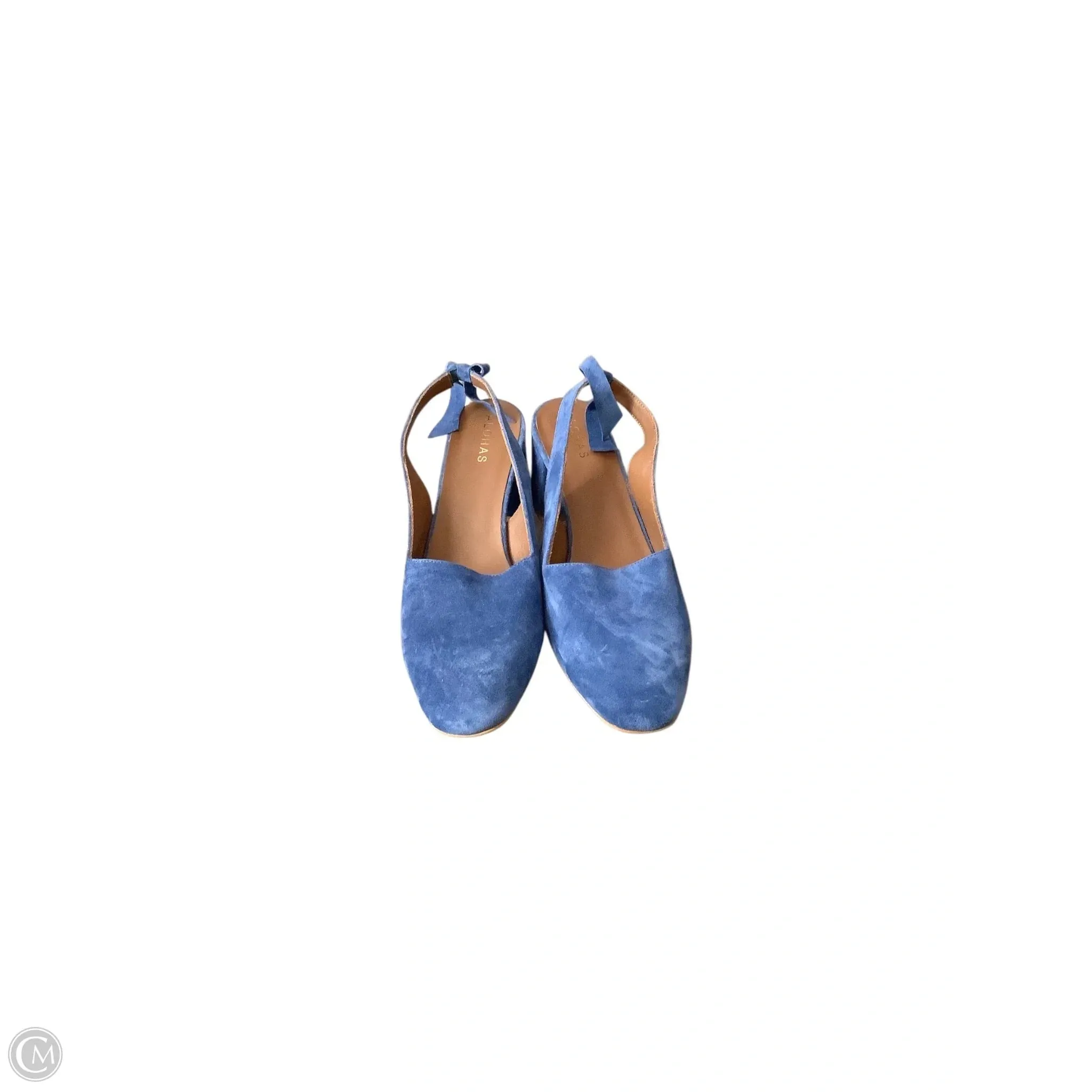 Shoes Heels Block By Clothes Mentor In Blue Natural Tones