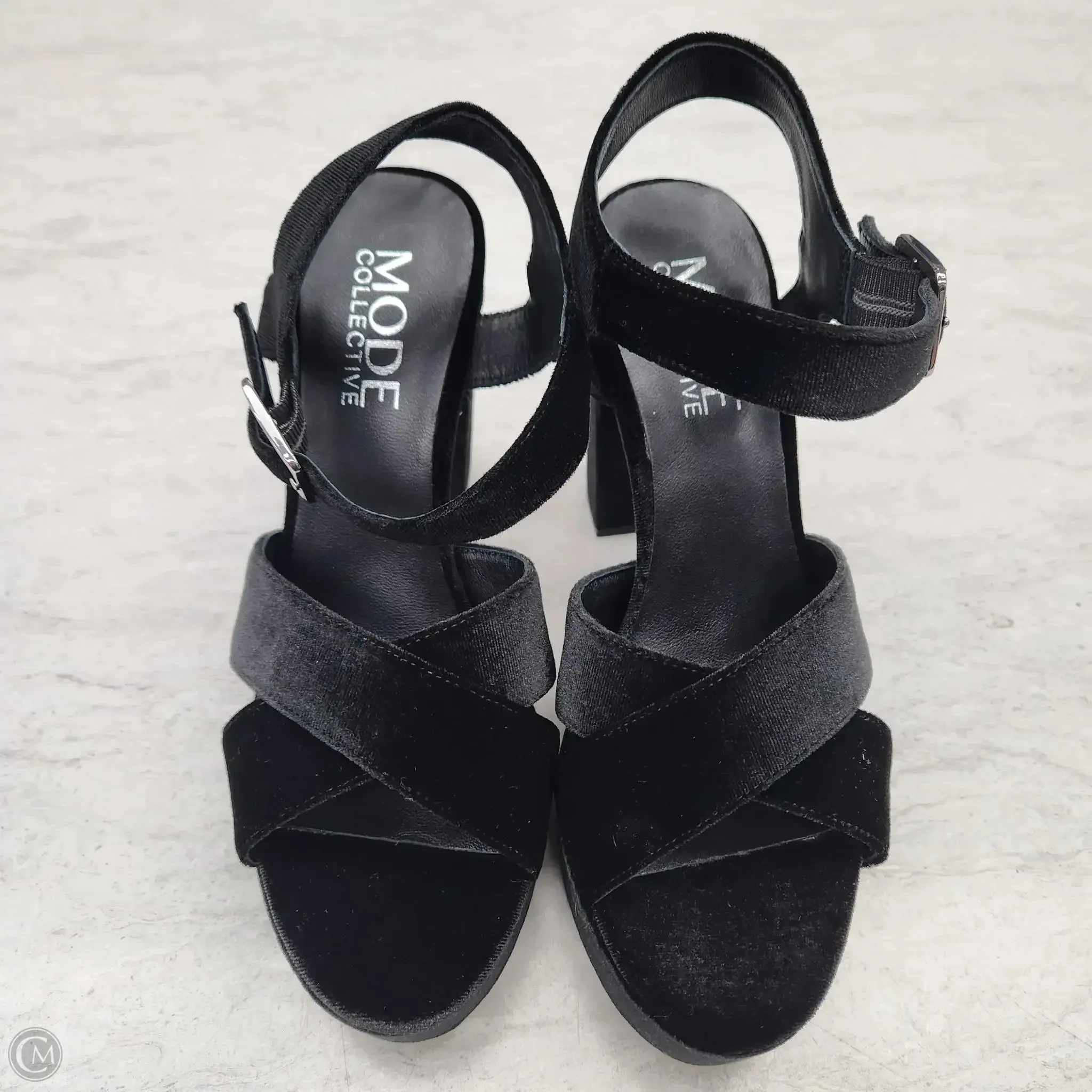 Shoes Heels Block By Clothes Mentor In Ombre Print, Size: 7.5 Elegant Platform Sandals Beaded