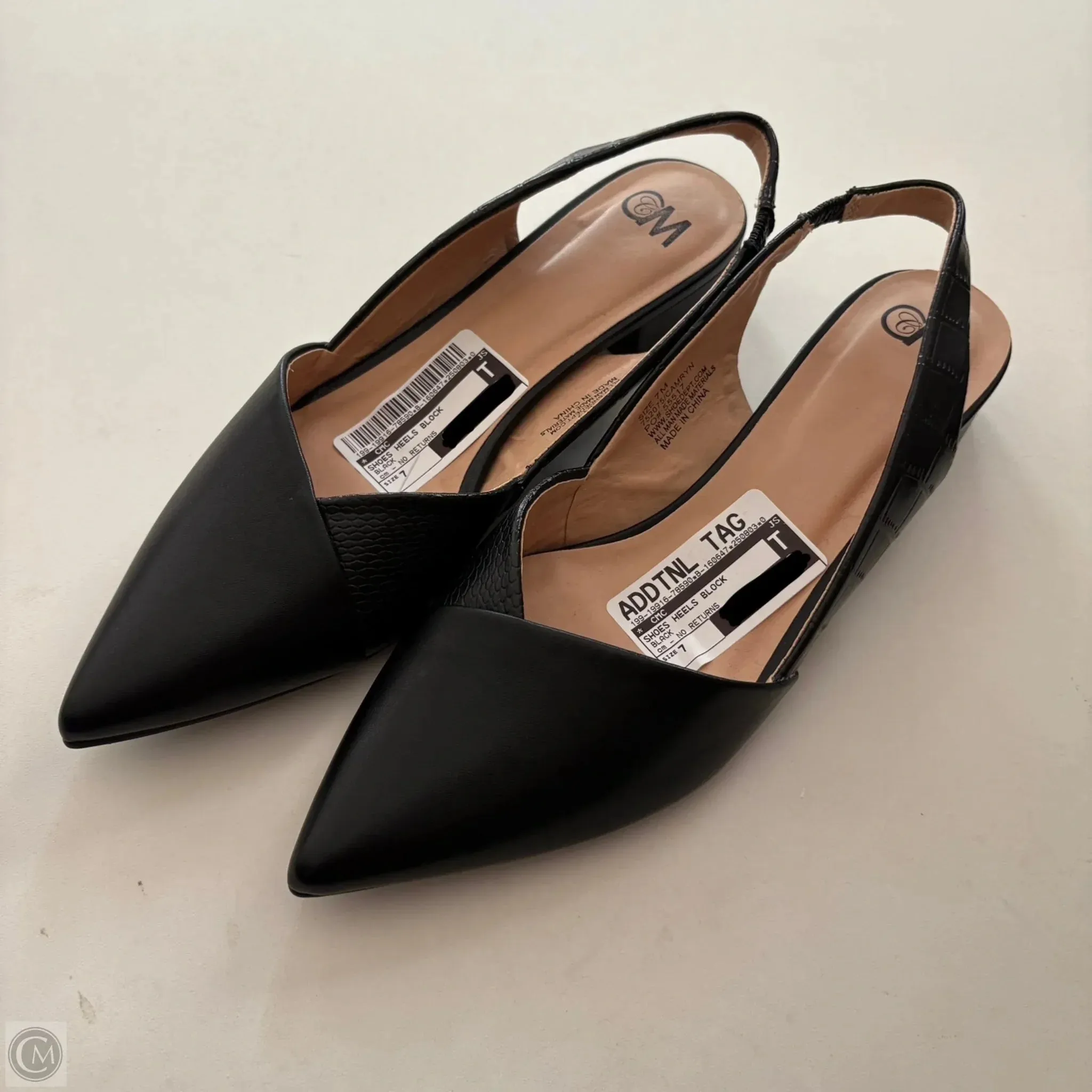 Tuxedo Heels Shoes Heels Block By cm In Black, Size: 7