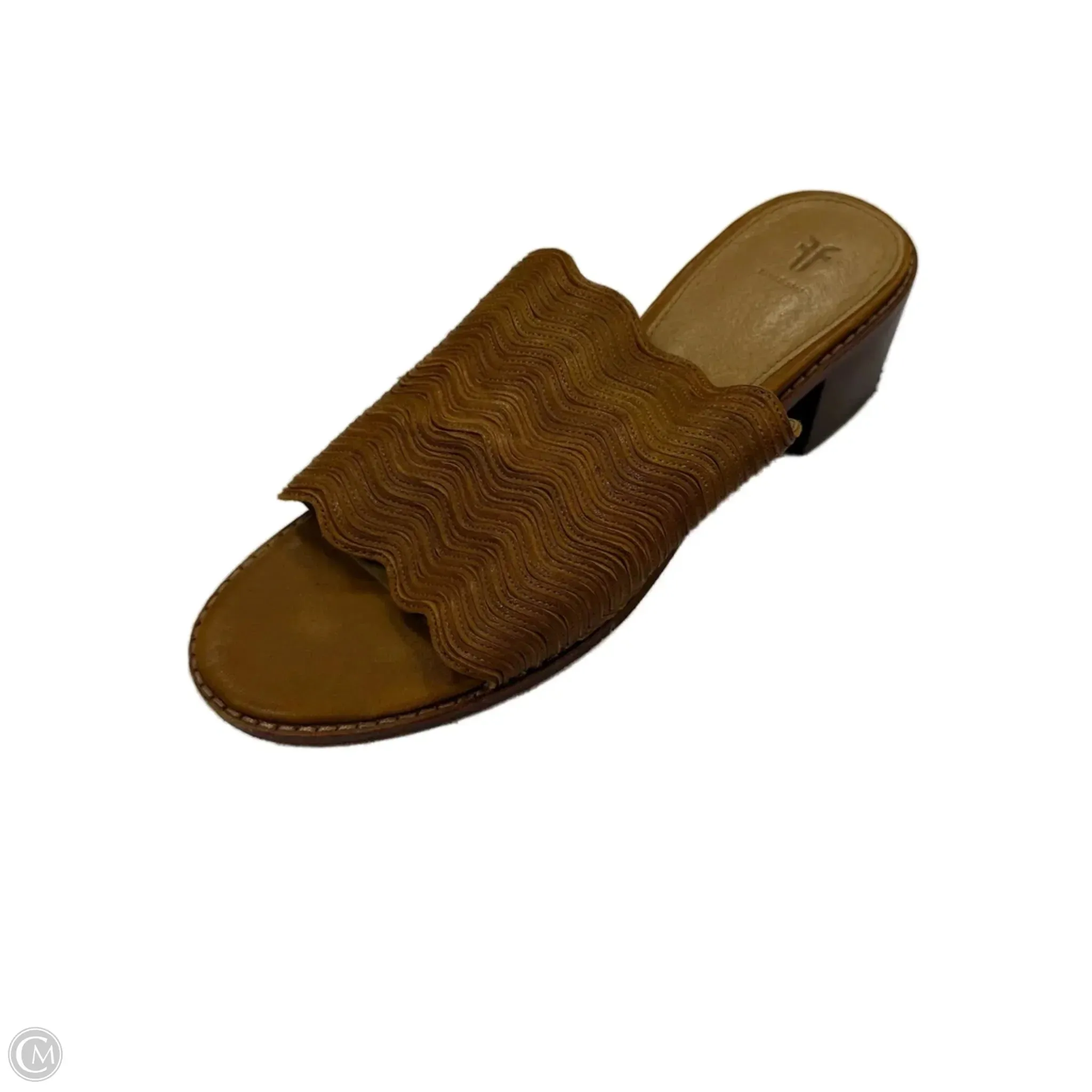 Comfortable Soles Shoes Heels Block By Cmb In Brown, Size: 7
