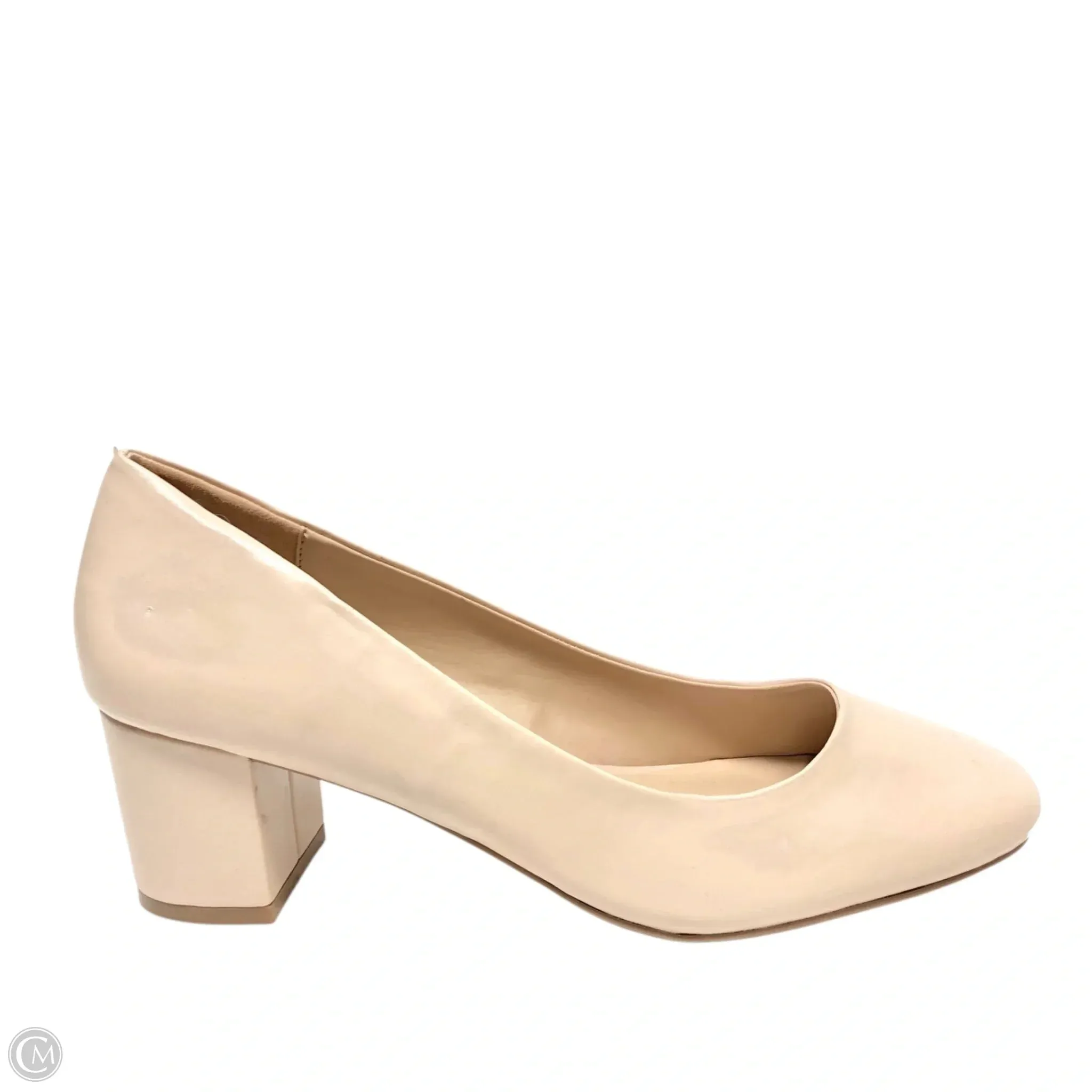 Shoes Heels Block By Cmc In Cream, Size: 7 Power Look Comfortable Heels