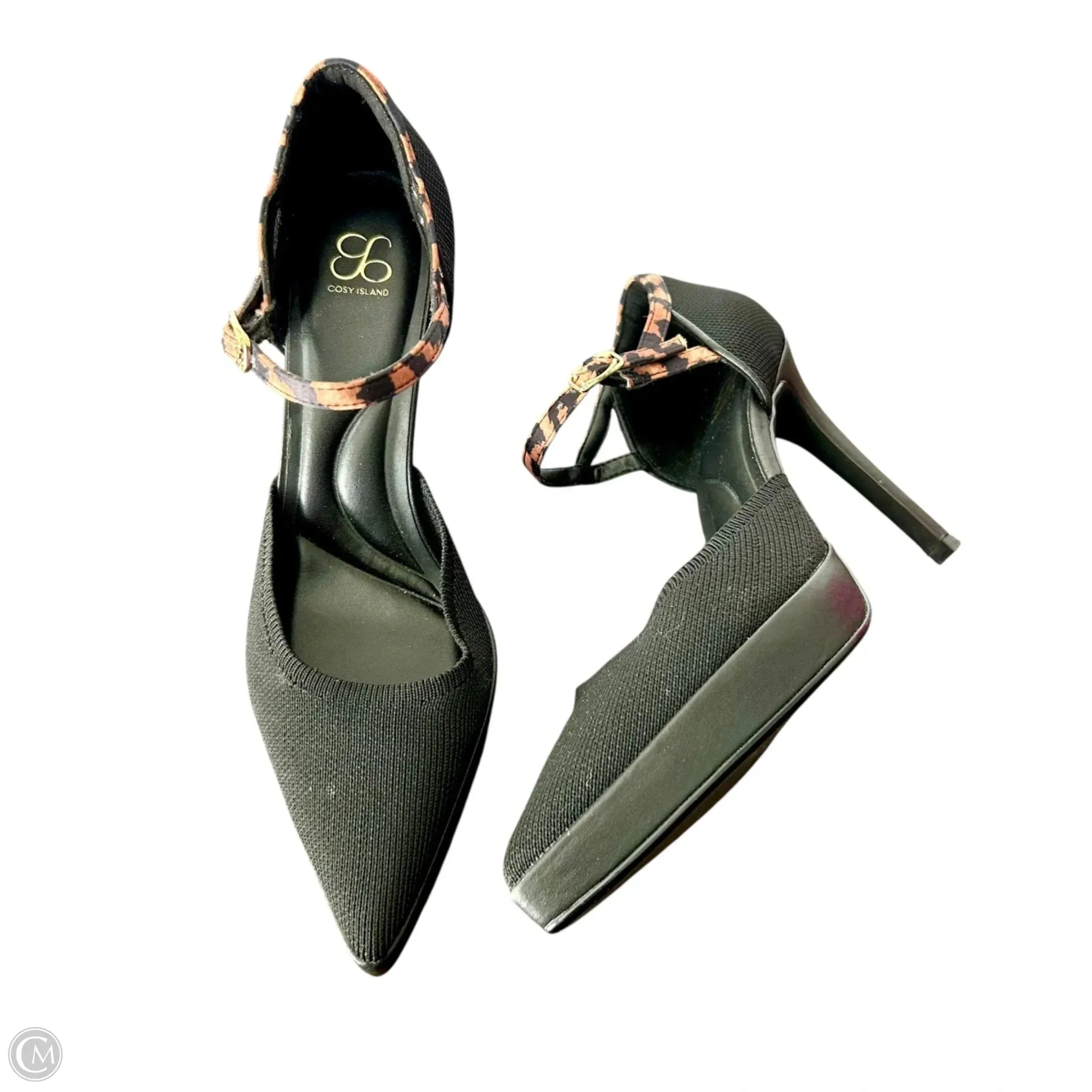 Sophisticated Sandals Bridal Stilettos Shoes Heels Block By Cody Island In Black & Brown, Size: 6