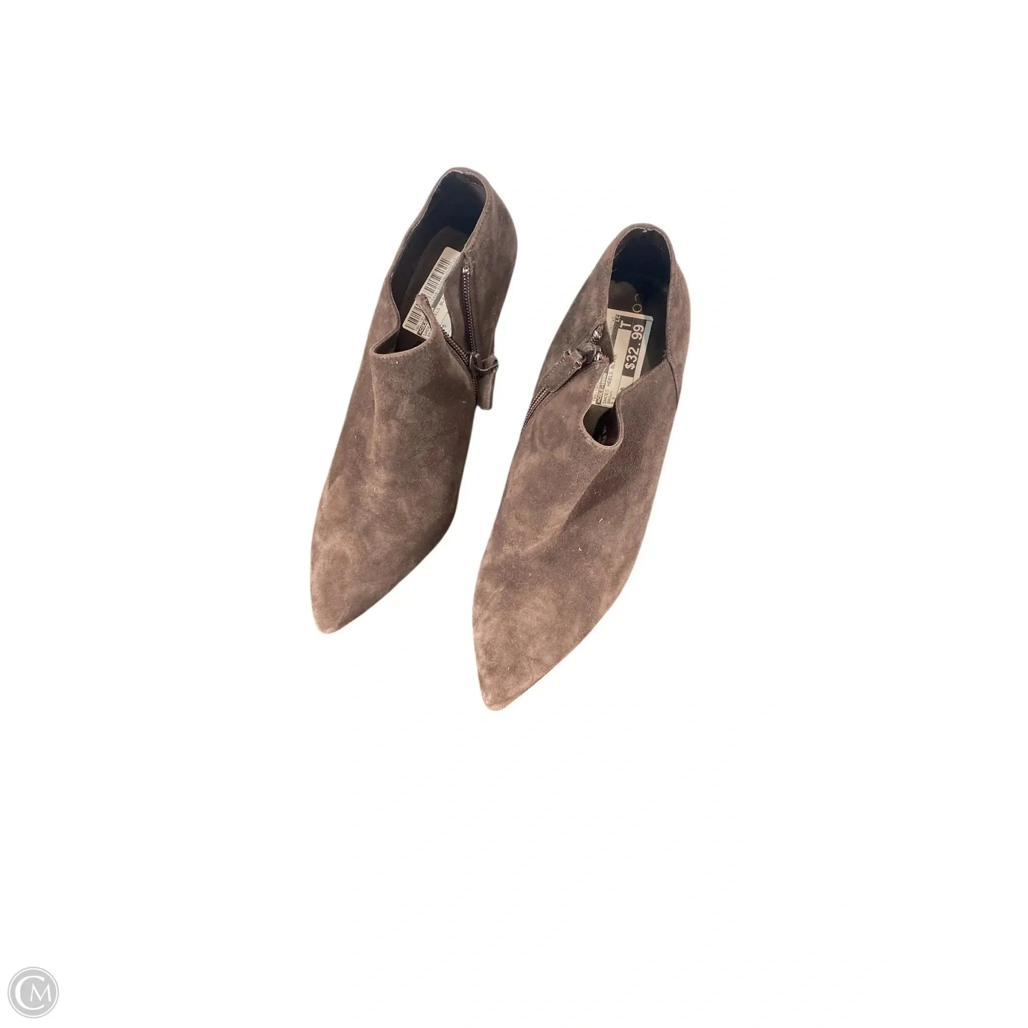 Shoes Heels Block By Cole-haan In Brown, Size: 8.5 Bejeweled Heels Comfortable Foot Feel