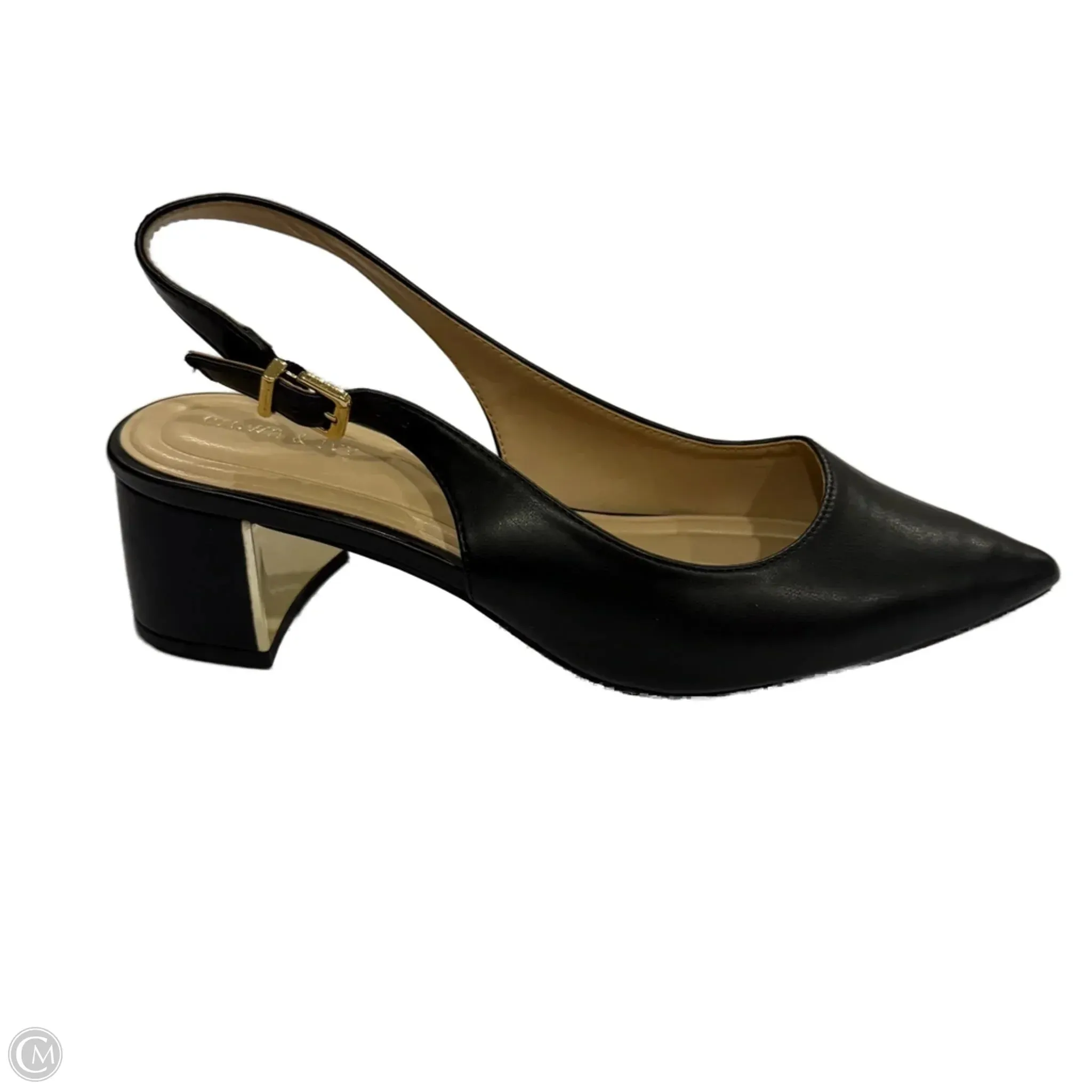Shoes Heels Block By Crown And Ivy In Black, Size: 9.5 Vintage Pumps Classic Style