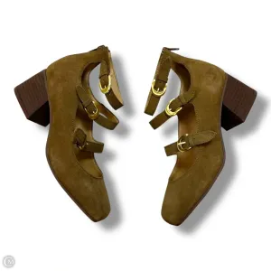 Shoes Heels Block By Crown Vintage In Tan, Size: 7 Evening Footwear