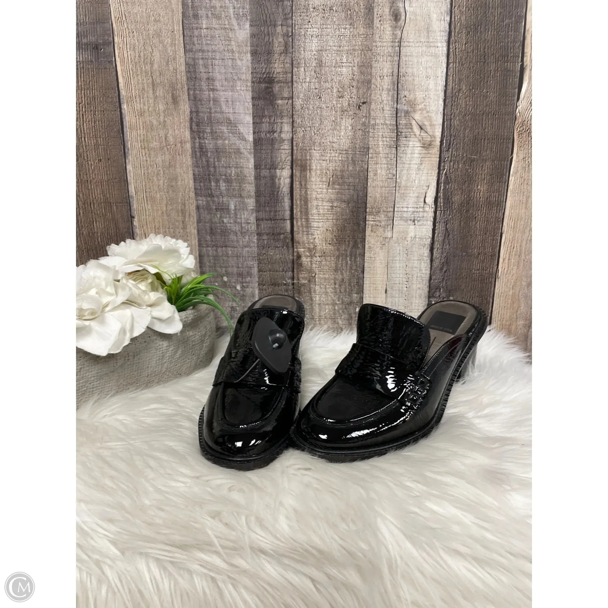 Shoes Heels Block By Dolce Vita In Black, Size: 6 Stretchable Fabric