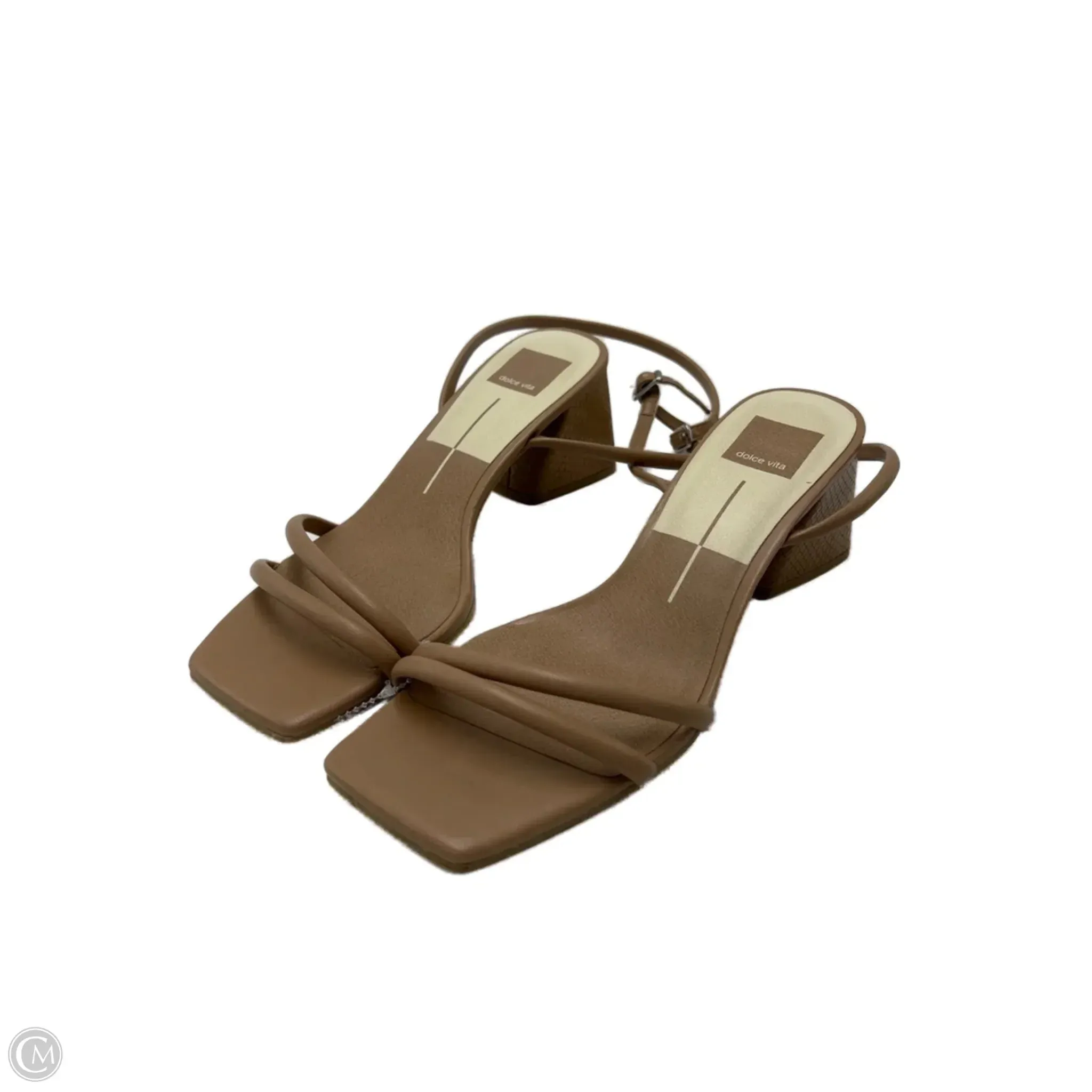 Shoes Heels Block By Dolce Vita In Brown, Size: 8 Open Toe Pumps