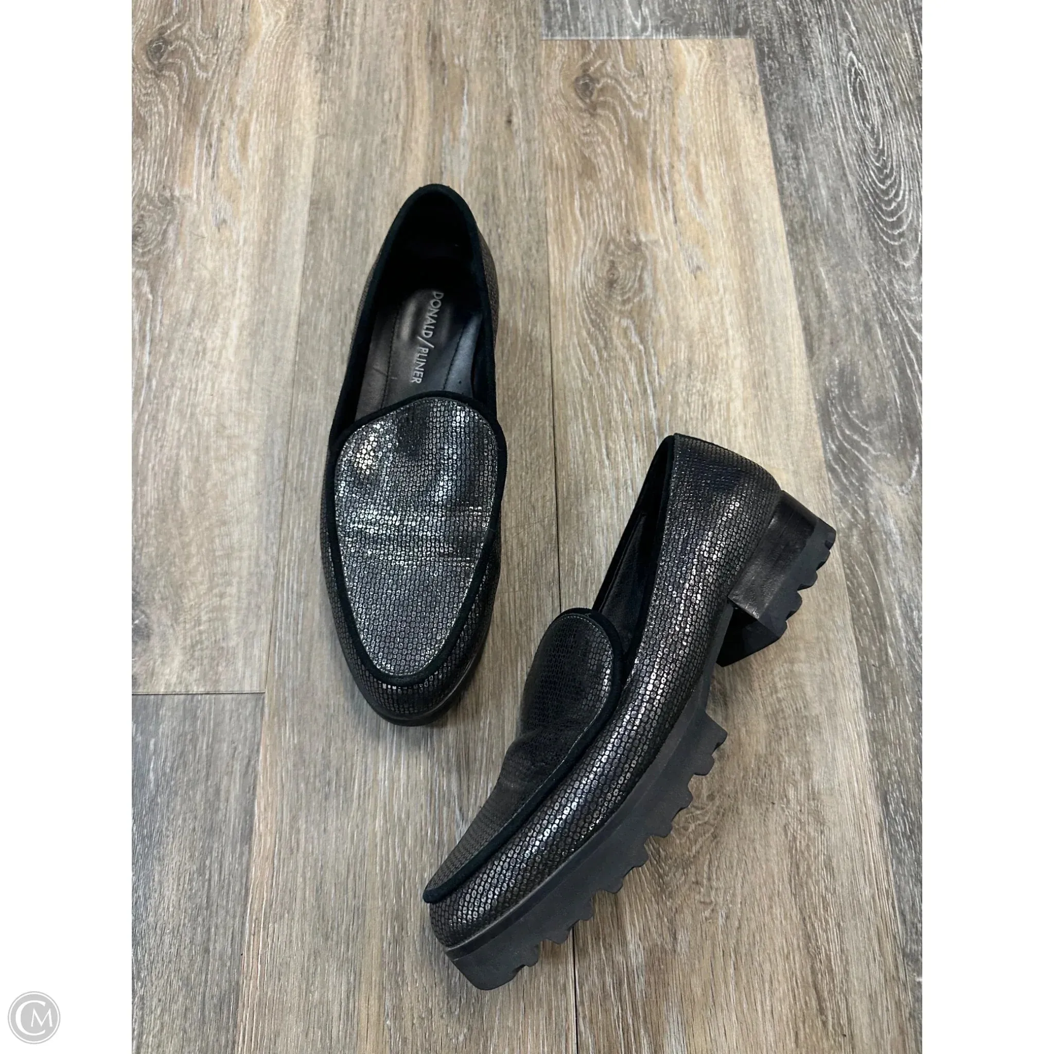 Shoes Heels Block By Donald Pliner In Silver, Size: 8 Classic Style