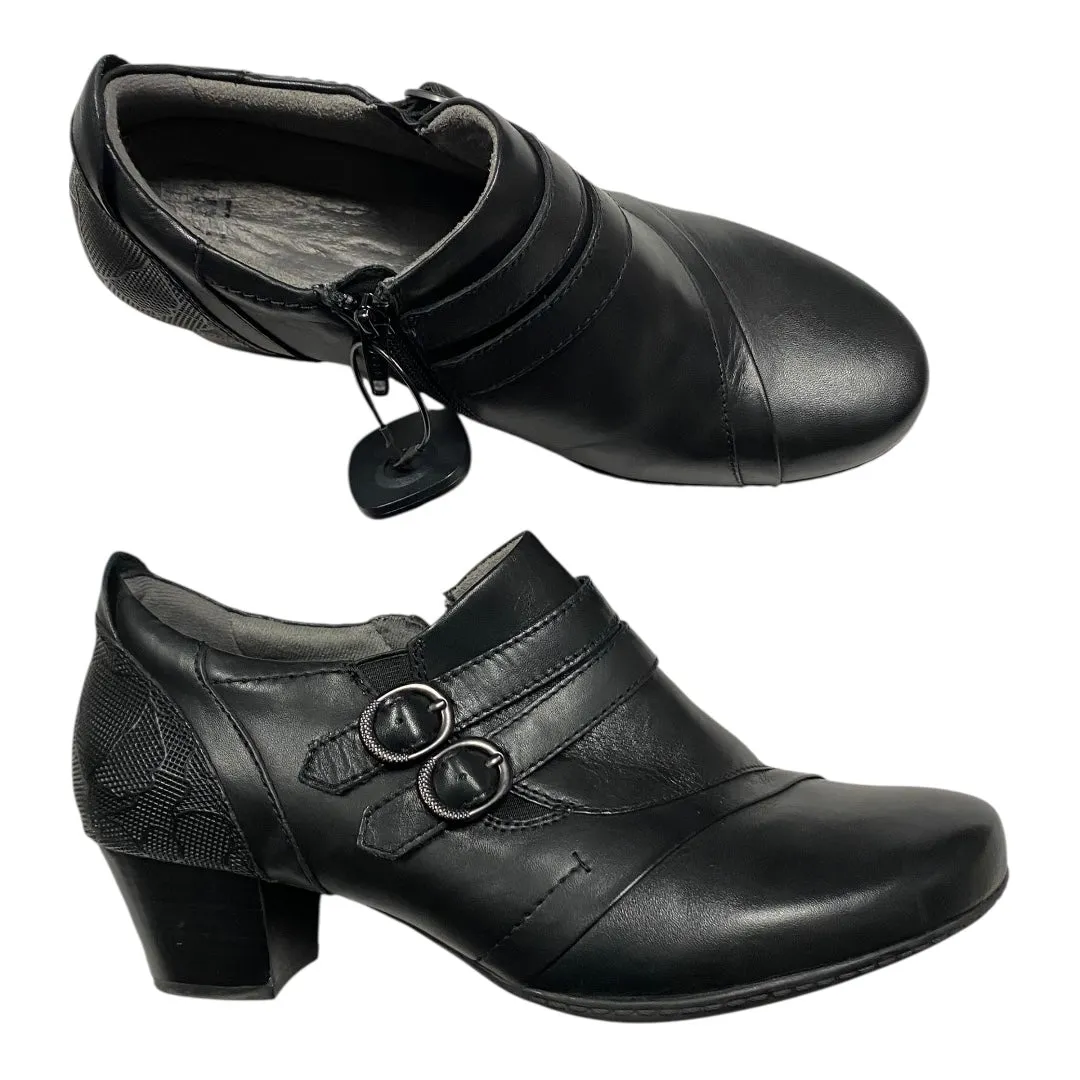 Crystal Heels Shoes Heels Block By Earth In Black, Size:10