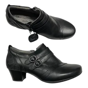 Crystal Heels Shoes Heels Block By Earth In Black, Size:10