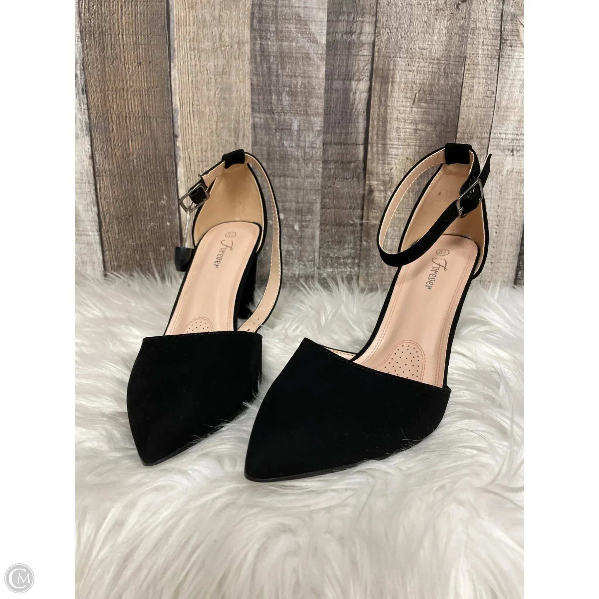 Shoes Heels Block By Forever In Black, Size: 8.5 High Fashion Shoes Evening Mode