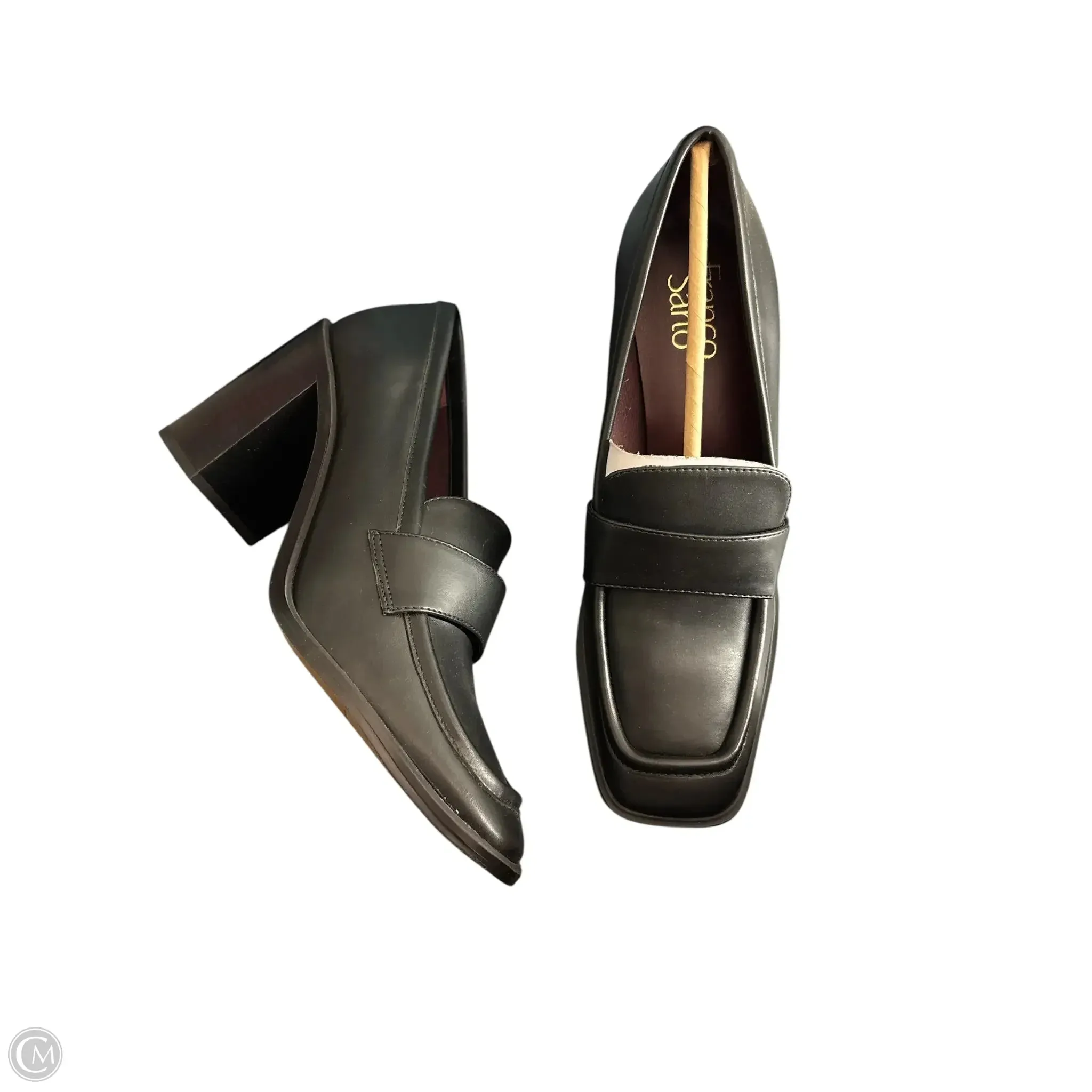 Luxe Footwear Shoes Heels Block By Franco Sarto In Black, Size: 9