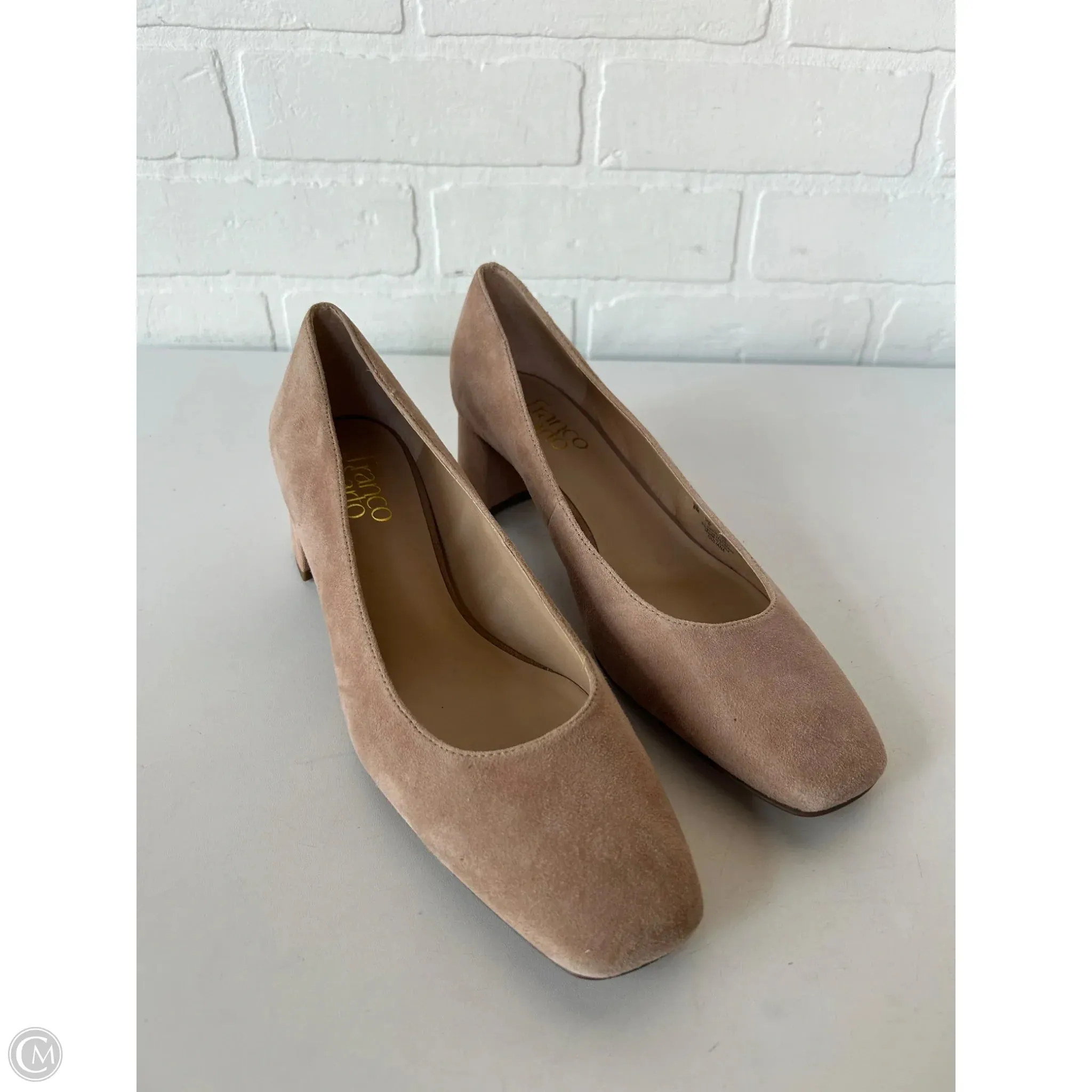 Shoes Heels Block By Franco Sarto In Tan, Size: 8 Powerful Mood Casual Sandals