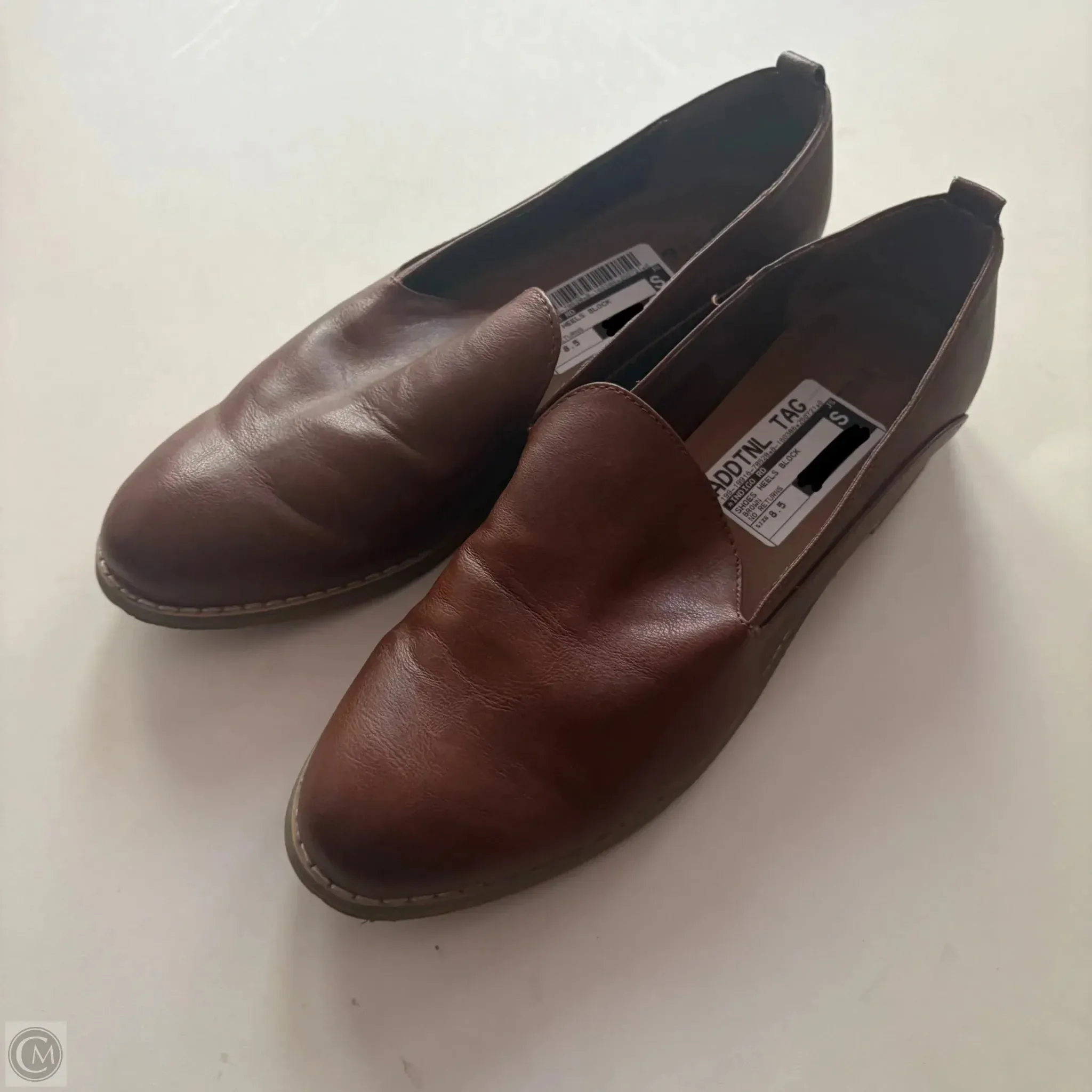 Velvet Wedding Heels Shoes Heels Block By Indigo Rd In Brown, Size: 8.5
