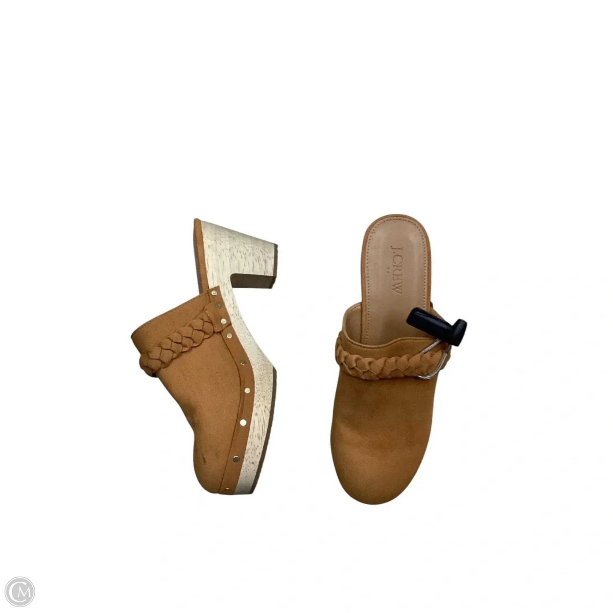 Shoes Heels Block By J. Crew In Brown, Size: 6.5 Lace Up Style