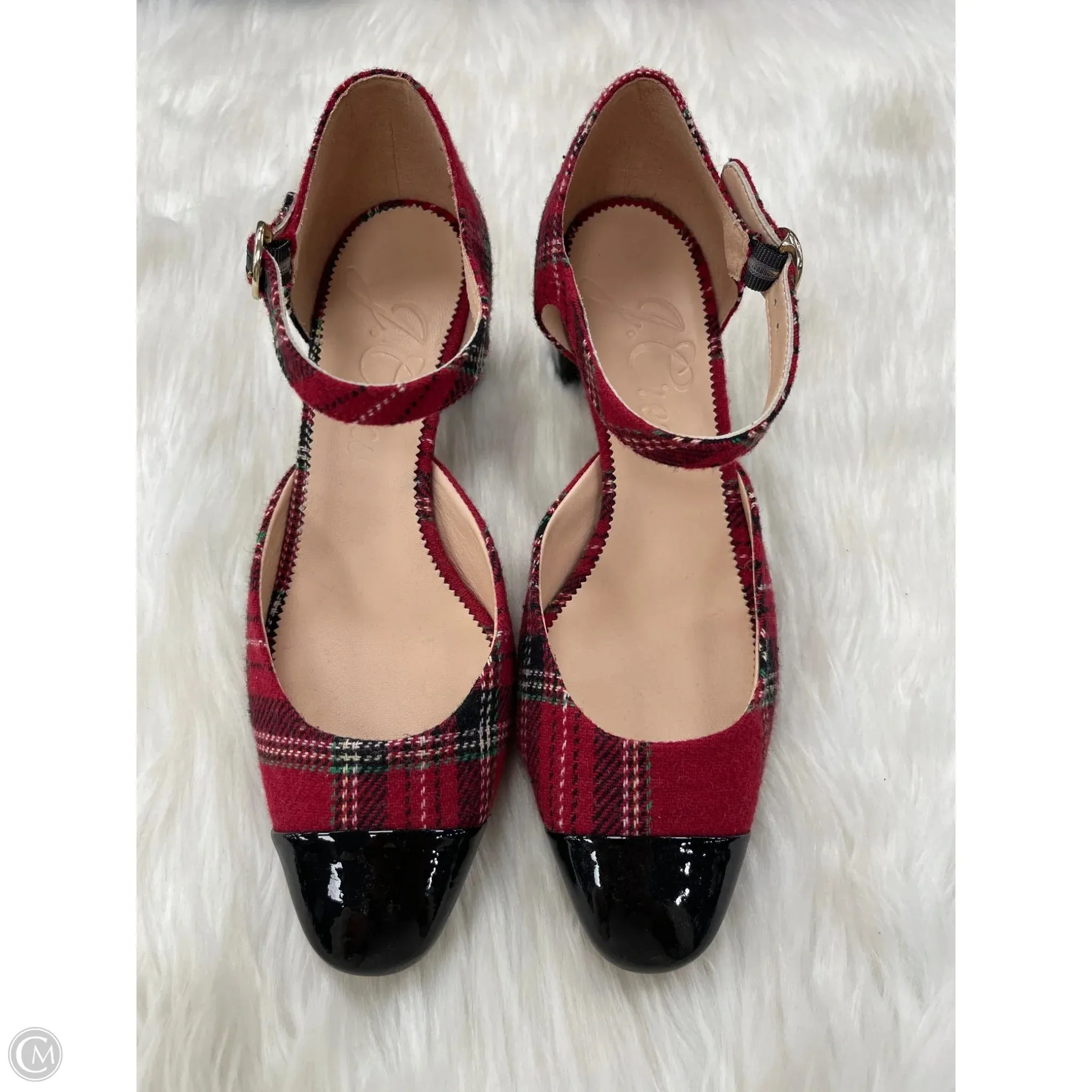 Comfy Sandals Open Toe Shoes Shoes Heels Block By J. Crew In Red, Size: 9