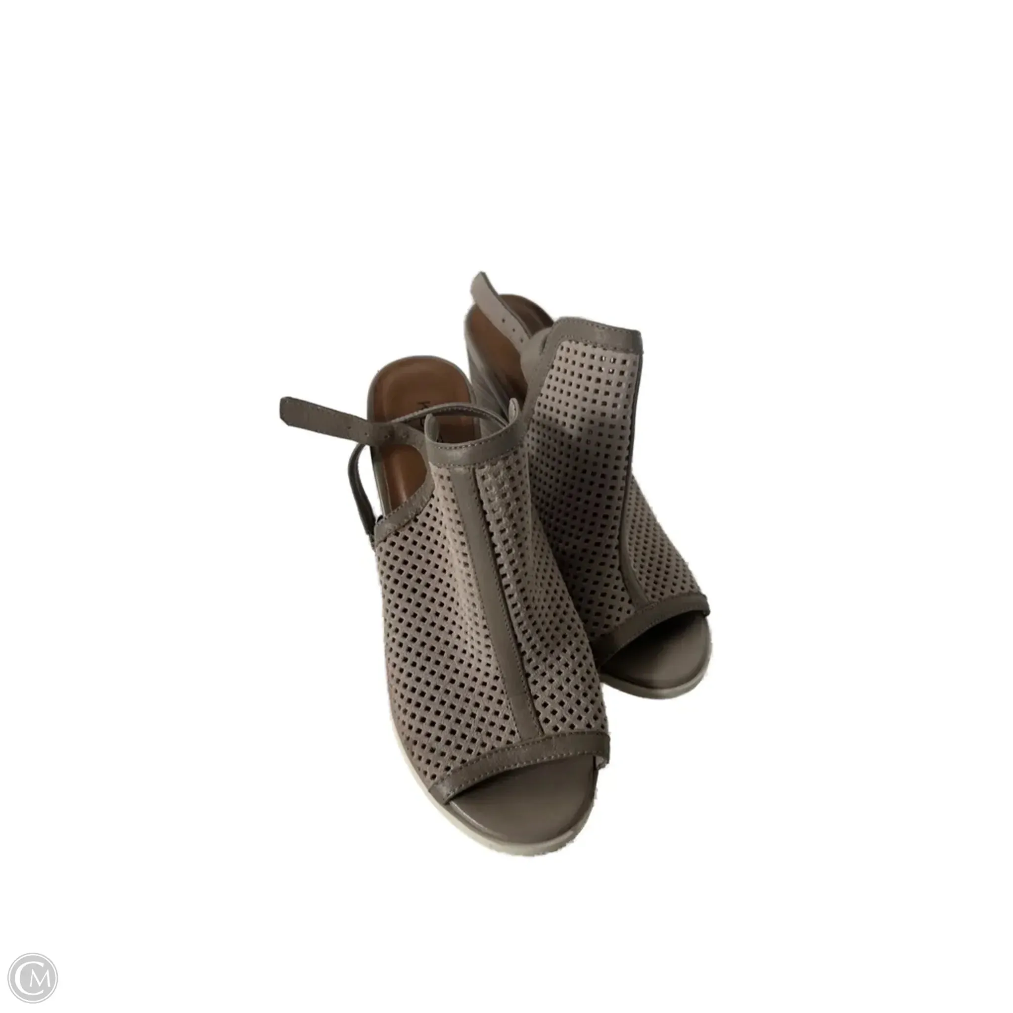 Shoes Heels Block By Kelsi Dagger In Grey, Size: 6.5 Lightweight Design Stretchable Fabric