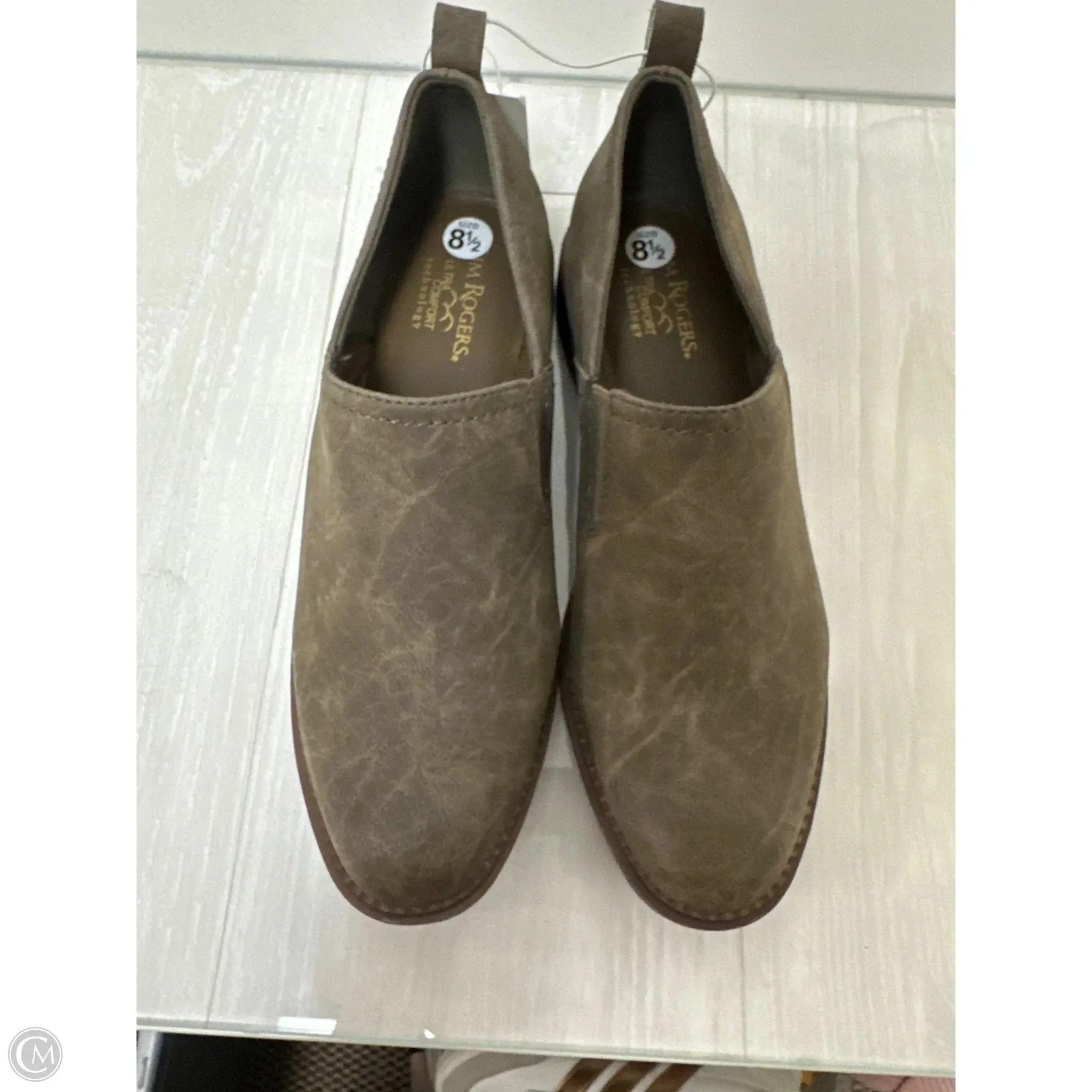 Shoes Heels Block By Kim Rogers In Grey, Size: 8.5 Sophisticated Edge