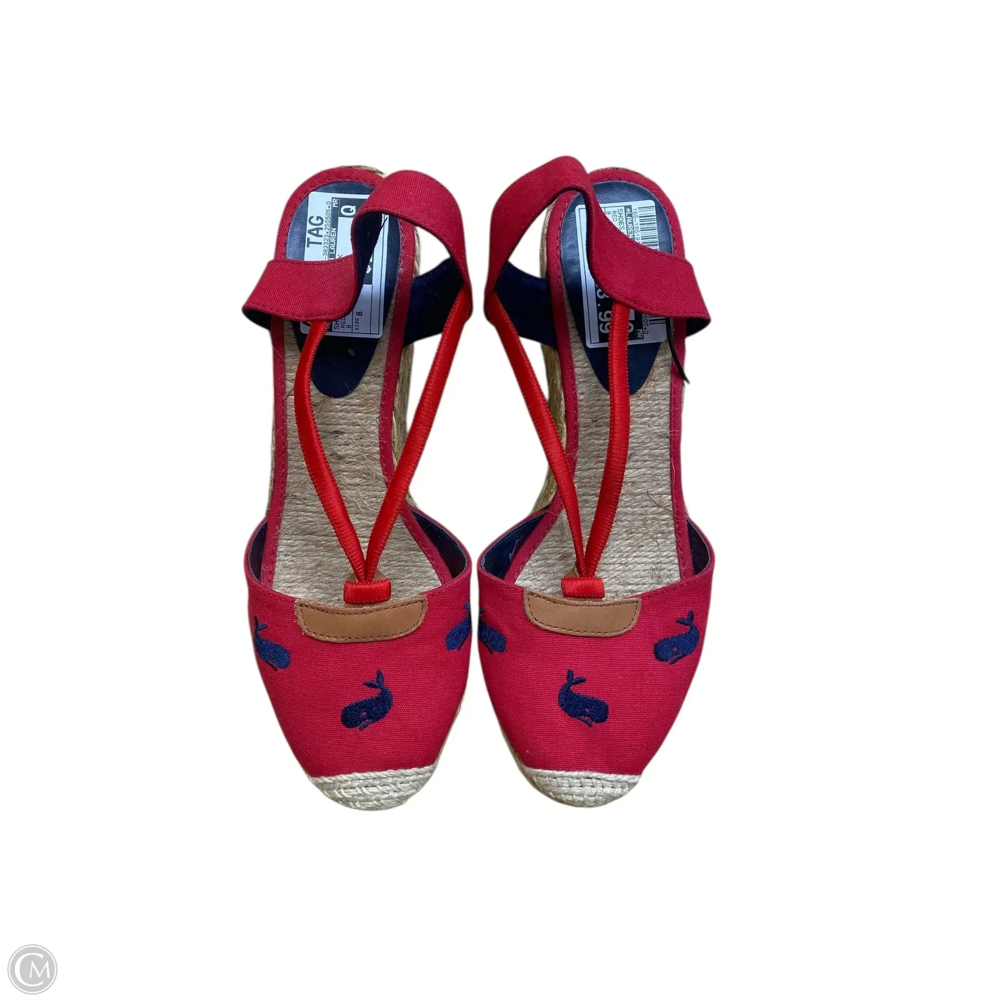 Soft Design Creative Mood Shoes Heels Block By Lauren By Ralph Lauren In Red, Size: 8
