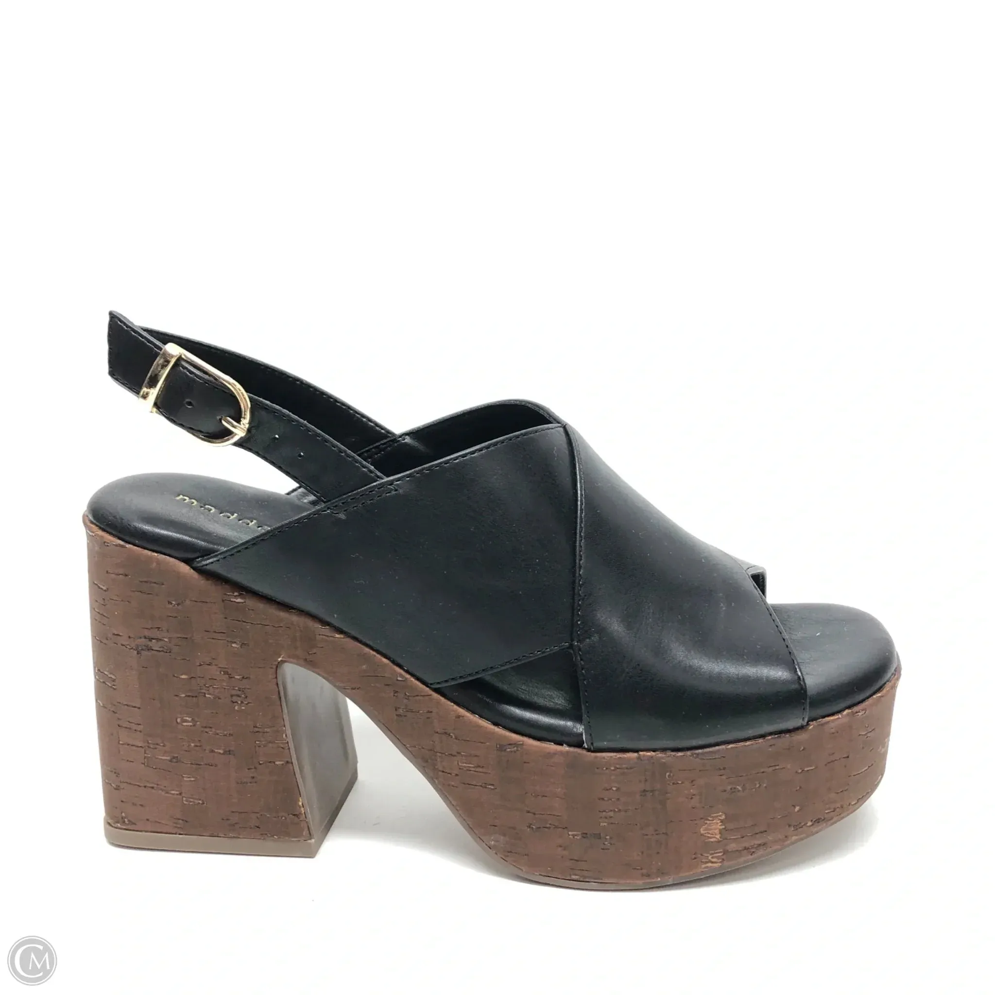Shoes Heels Block By Madden Girl In Black & Brown, Size: 7.5 Classic
