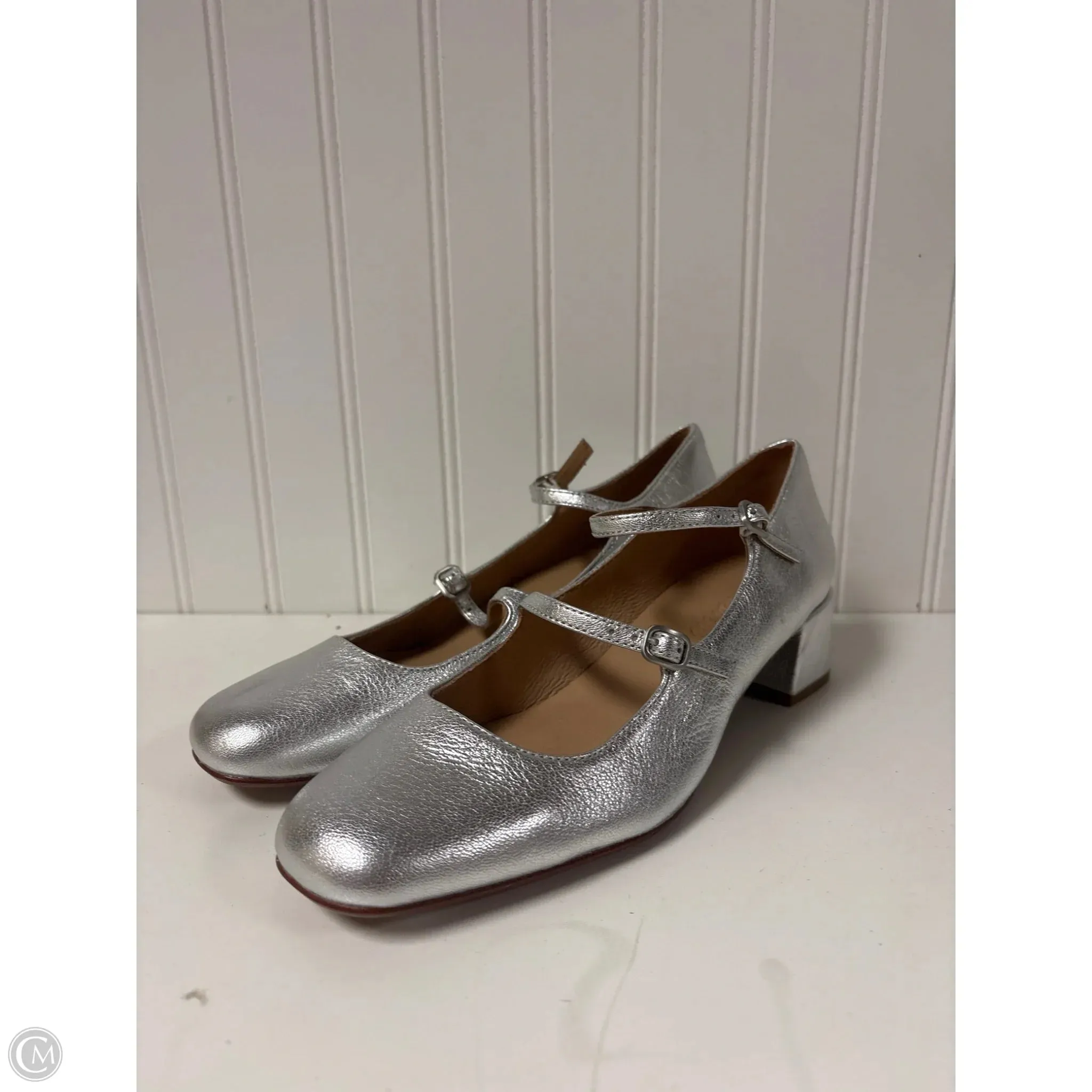 Shoes Heels Block By Madewell In Silver, Size: 7.5 Active Life Chic Wedding Sandals