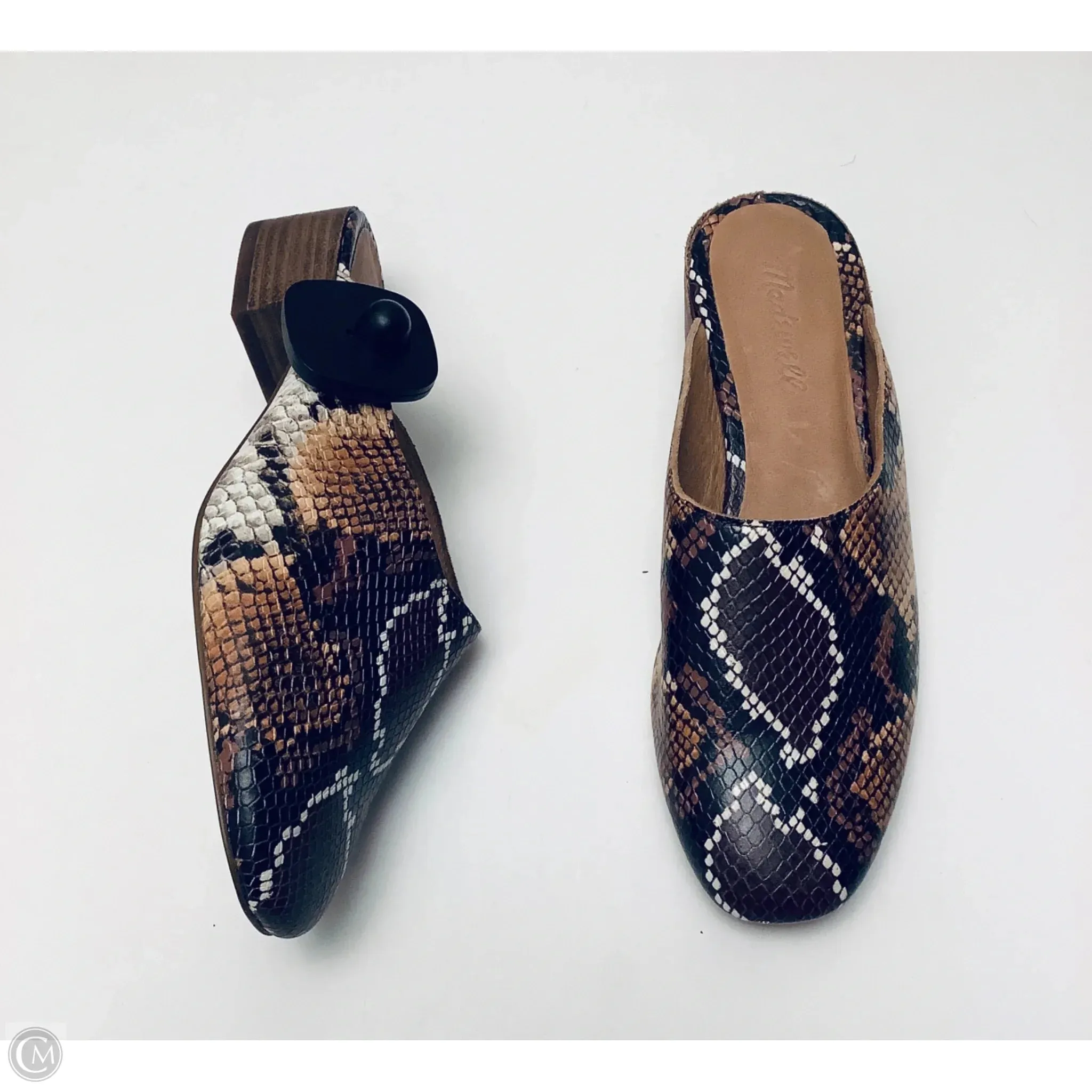 Shoes Heels Block By Madewell In Snakeskin Print, Size: 8.5 Evening Heels