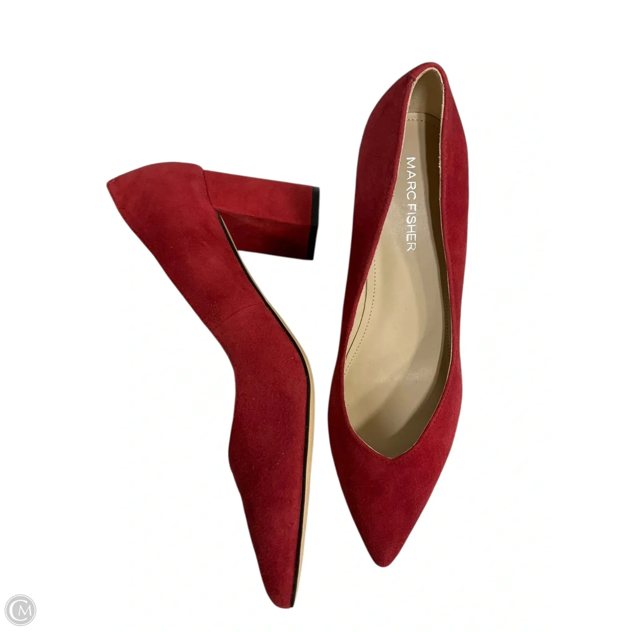 Shoes Heels Block By Marc Fisher In Red, Size: 7.5 Sleek Sandals