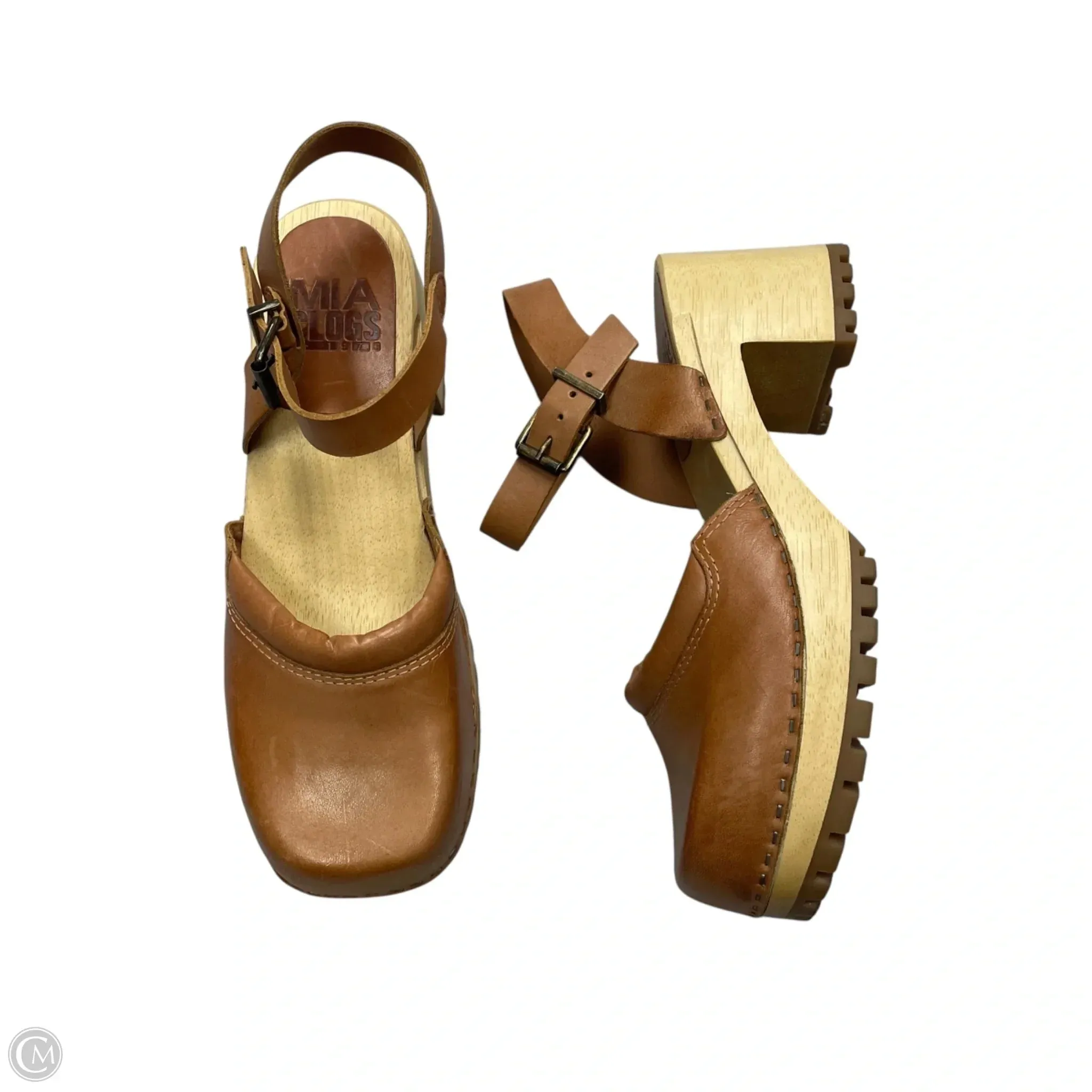 Shoes Heels Block By Mia In Brown, Size: 9 Sophisticated Heels