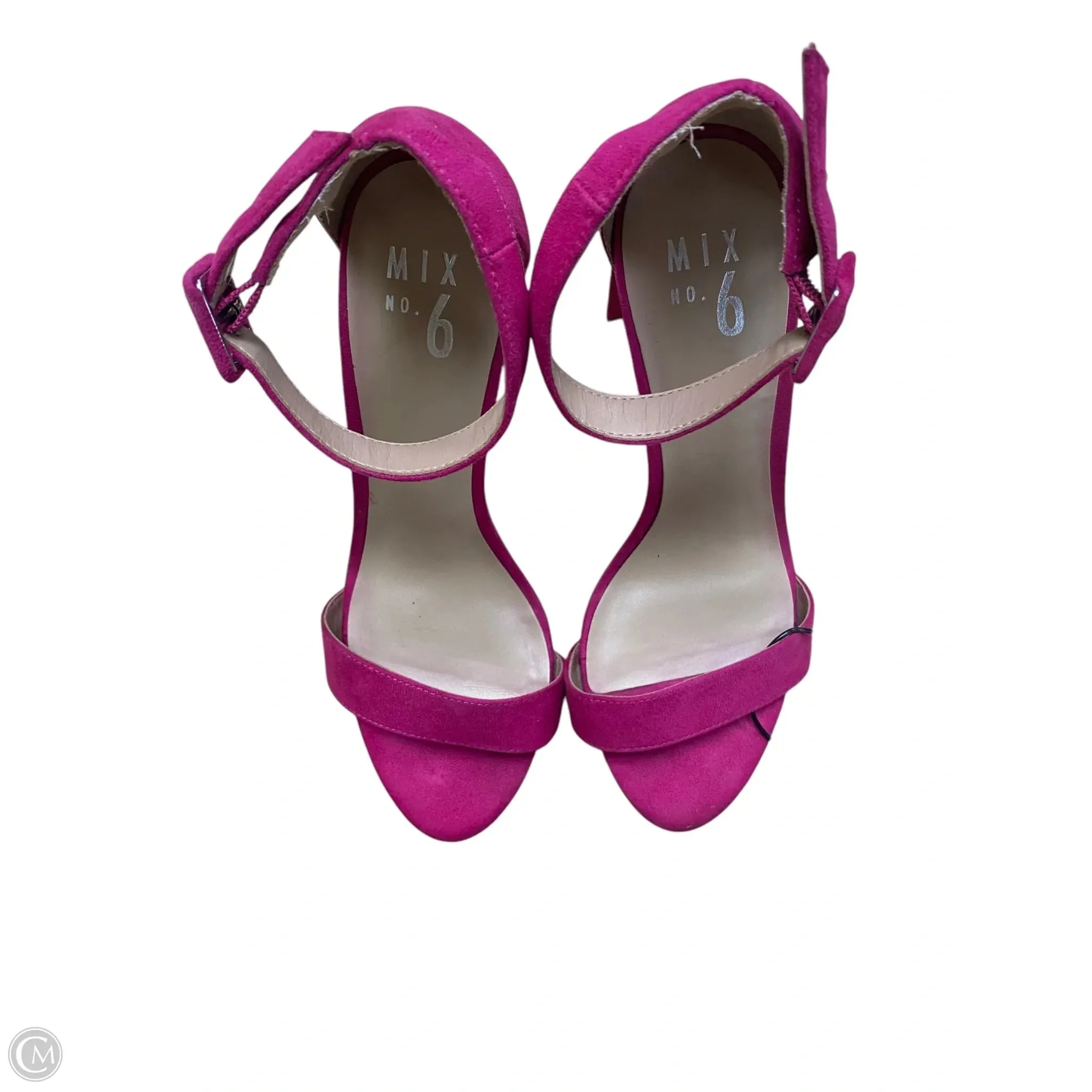 Shoes Heels Block By Mix No 6 In Pink, Size: 7.5 Weekend Fun Pink Heels