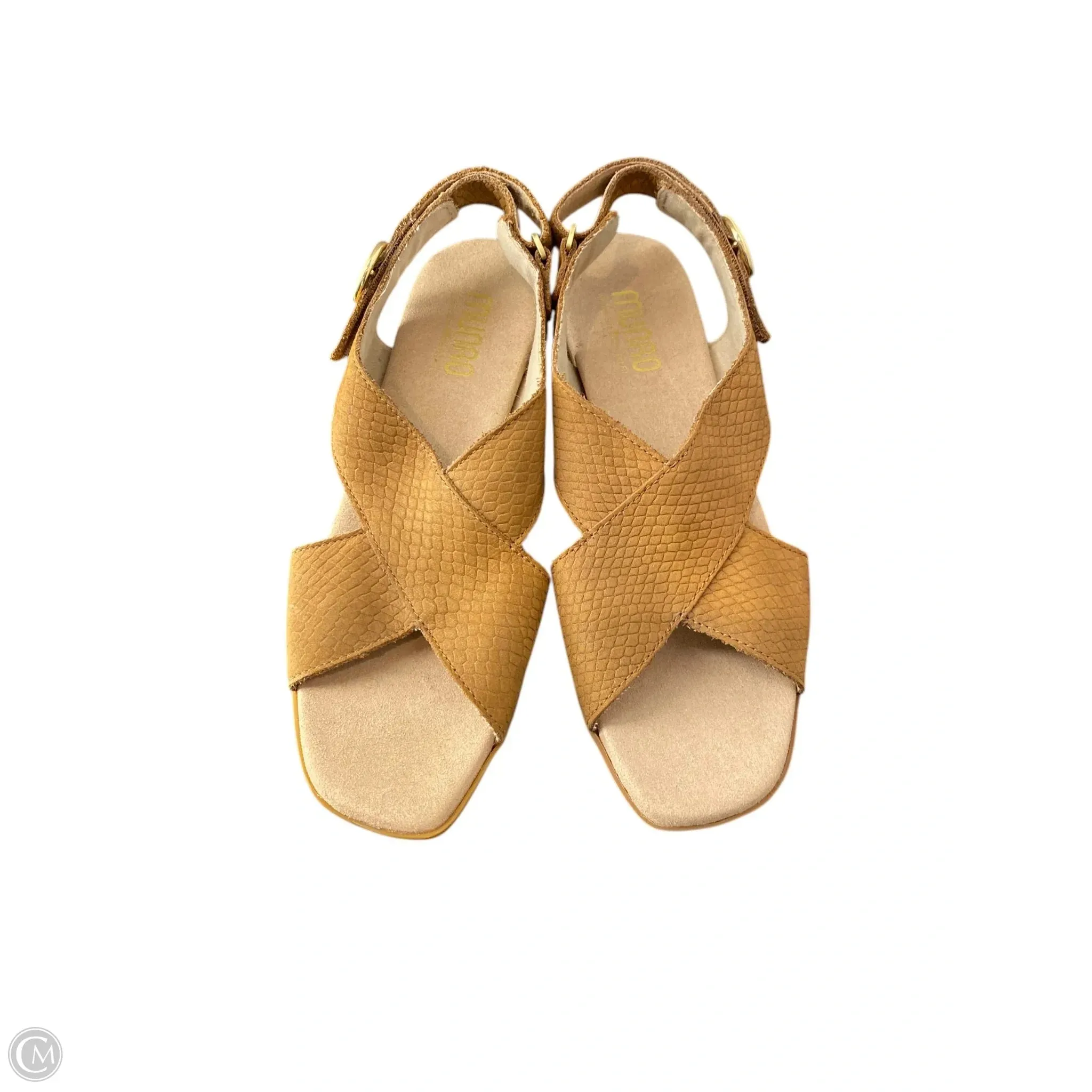 Shoes Heels Block By Munro In Brown, Size: 6.5 Comfortable Straps