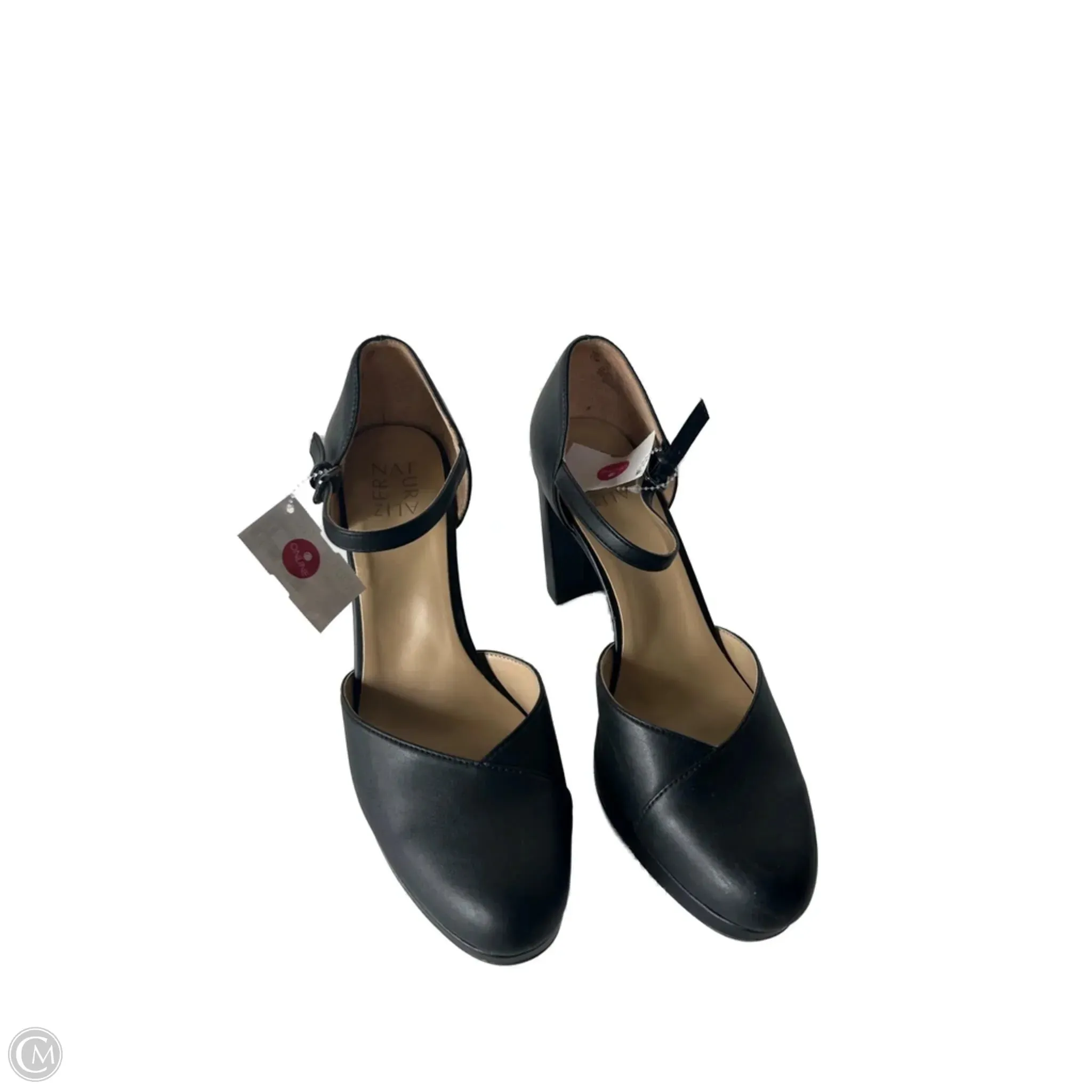 Cool Finish Fresh Detail Shoes Heels Block By Naturalizer In Black, Size: 11
