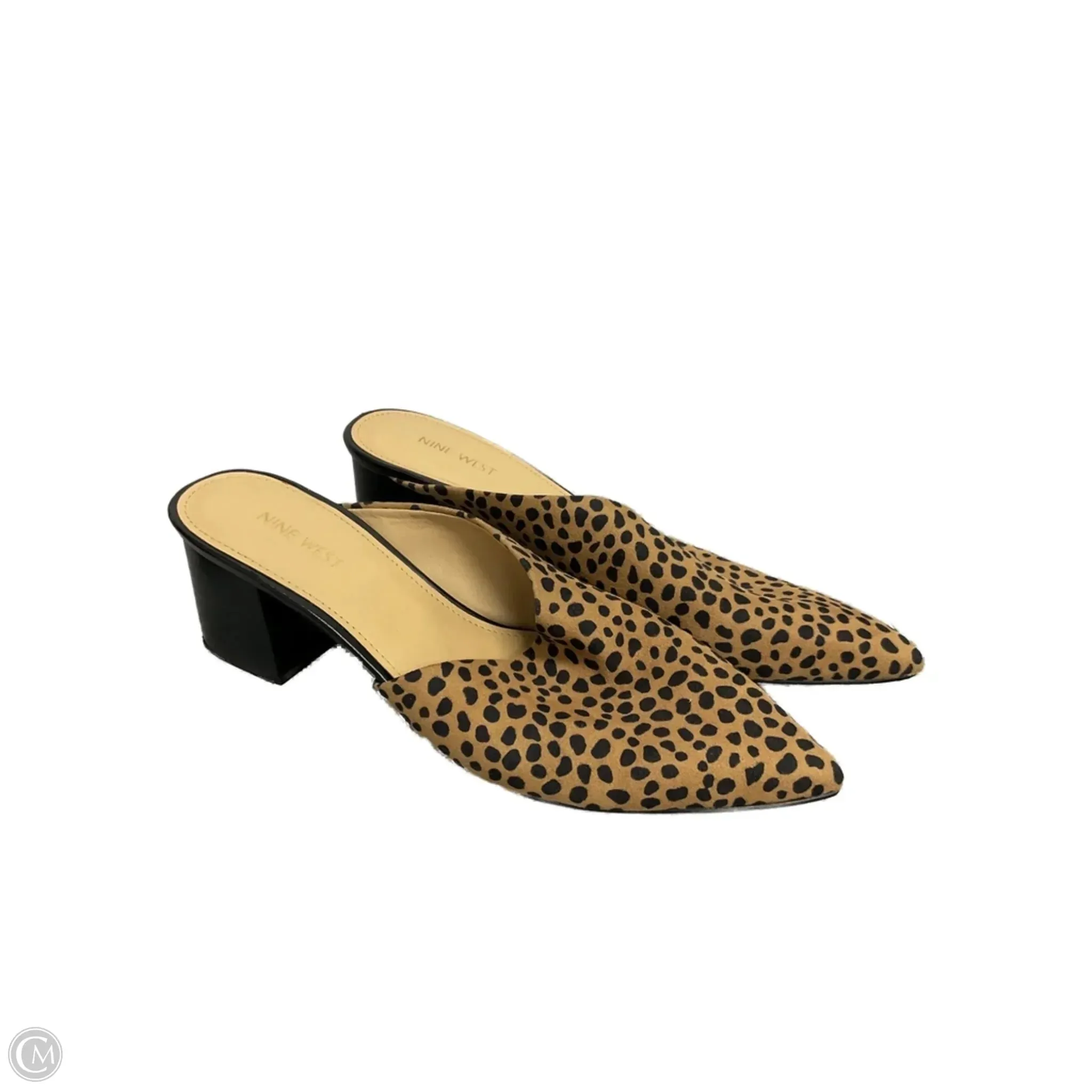 Shoes Heels Block By Nine West In Animal Print, Size: 11 Casual High Heel Shoes Heel Support