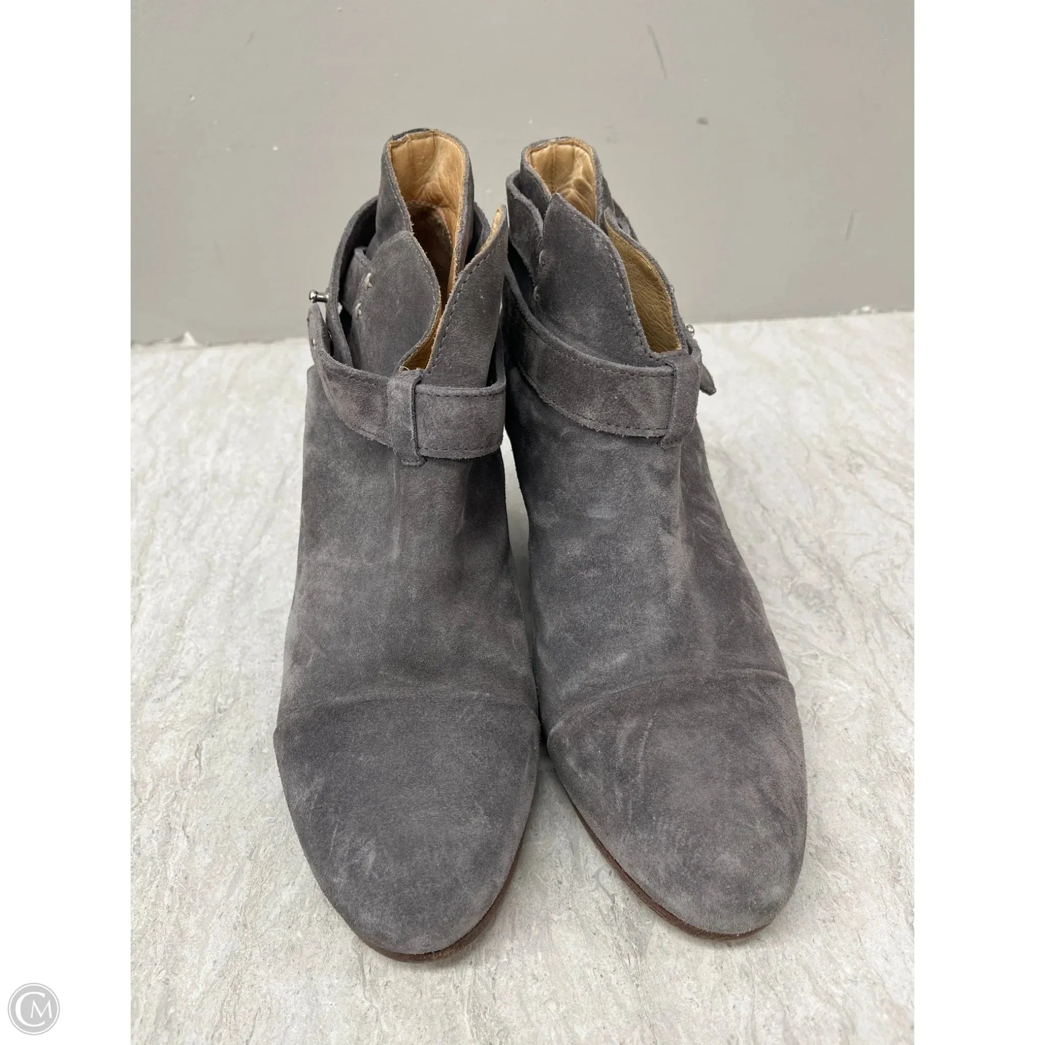 Pointed Sandals Comfortable Footwear Shoes Heels Block By Rag And Bone In Grey, Size: 9.5
