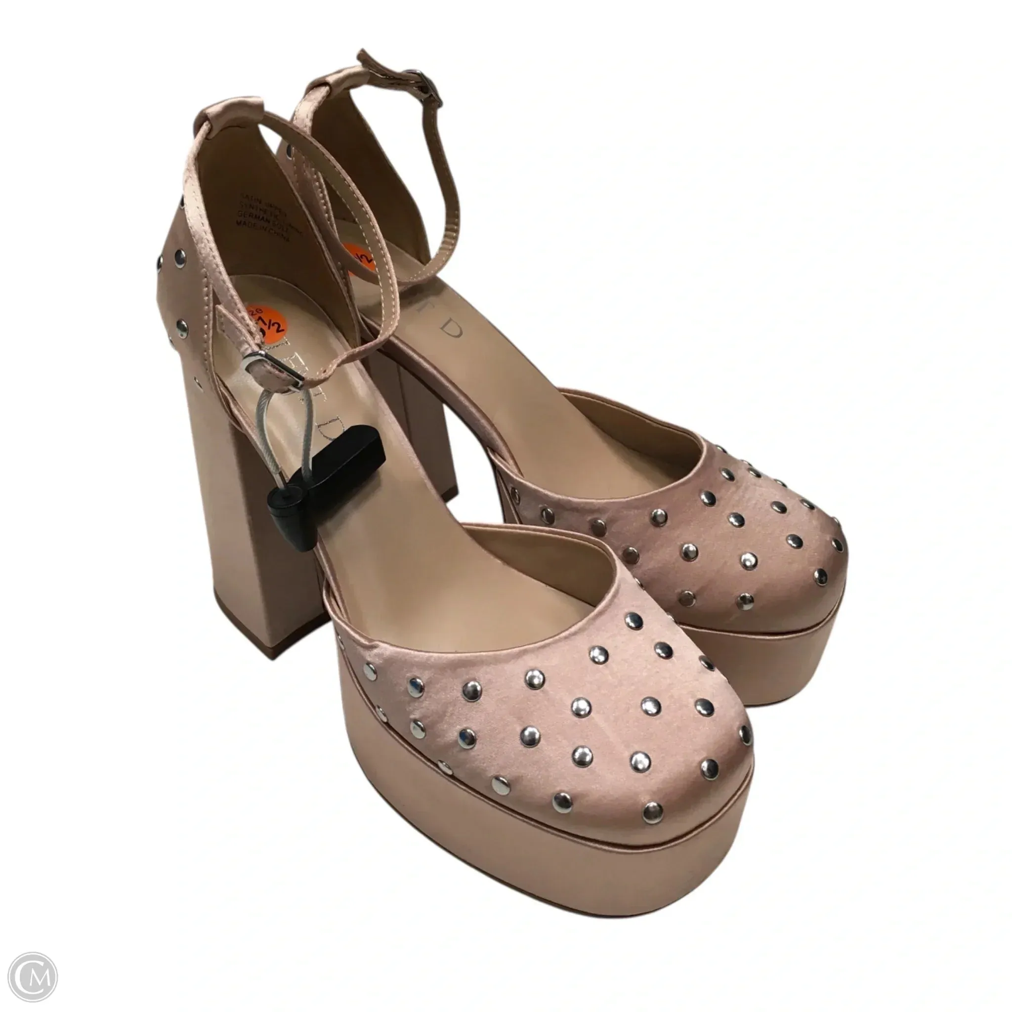 Shoes Heels Block By Silent D In Pink, Size: 8.5 Casual High Heel Shoes