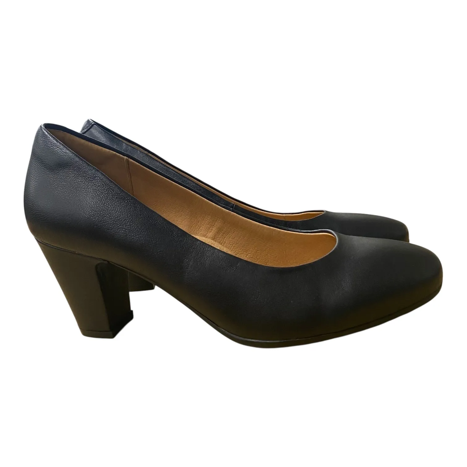 Chic Element Comfortable foot wrap Shoes Heels Block By Sofft In Black, Size:9