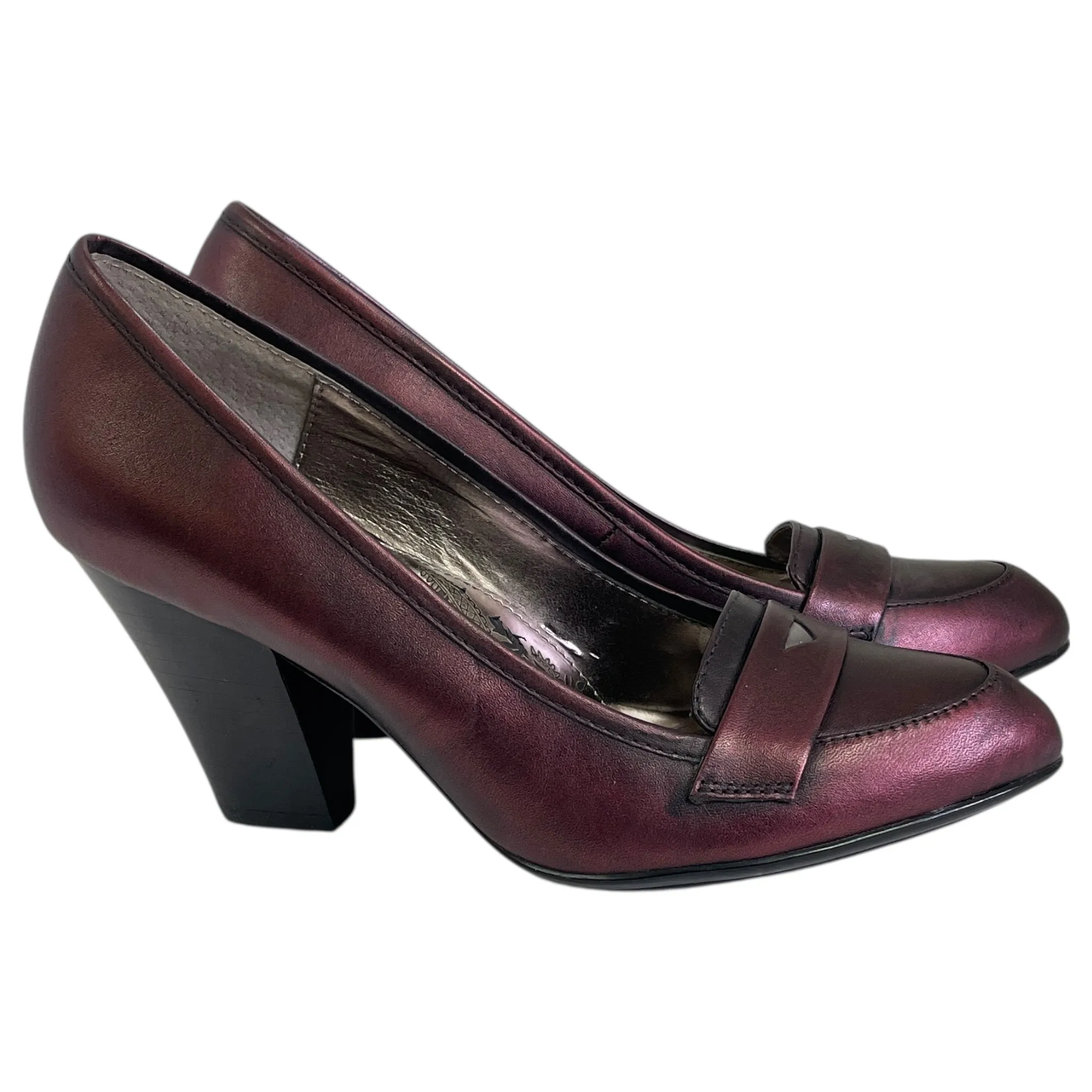 Fashion Heels for Party Shoes Heels Block By Sofft In Purple, Size:6.5
