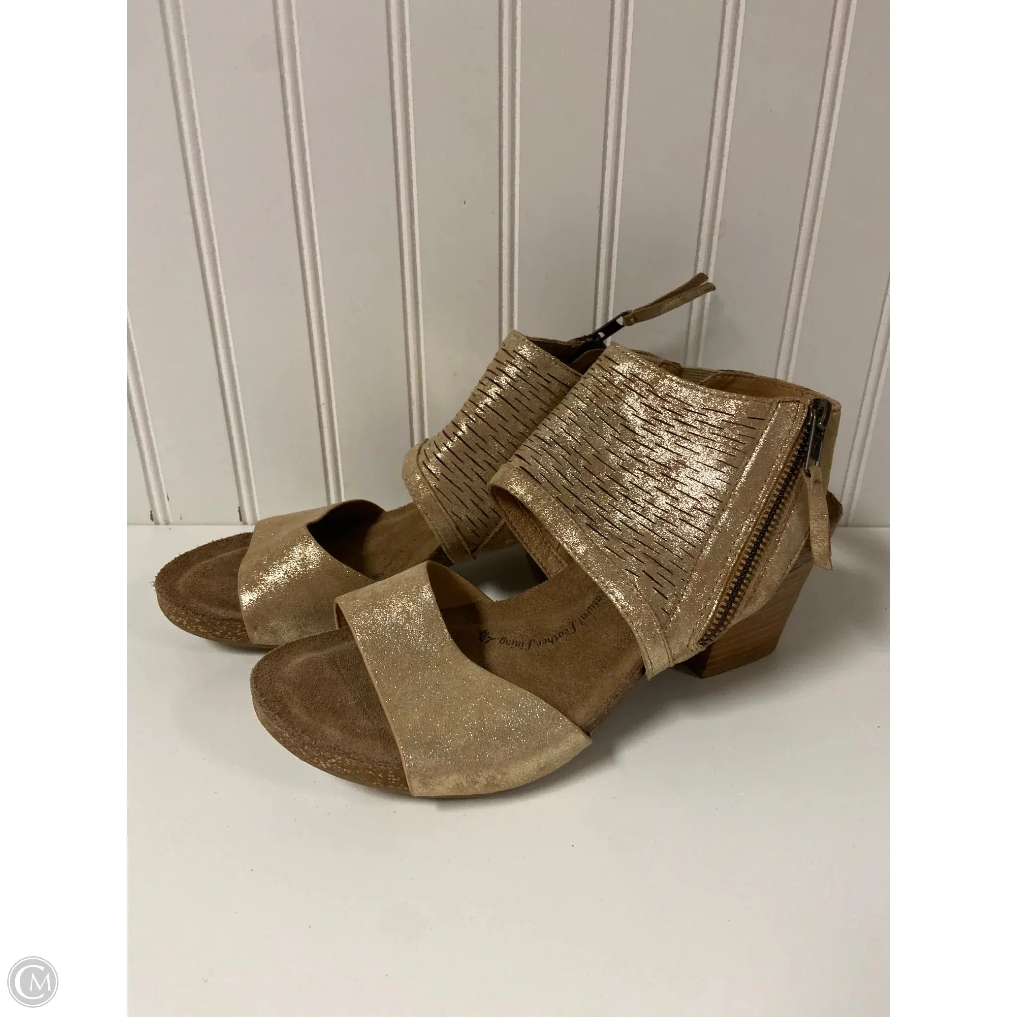 Shoes Heels Block By Sofft In Tan, Size: 9 Smooth Style Chic Sandals for Day