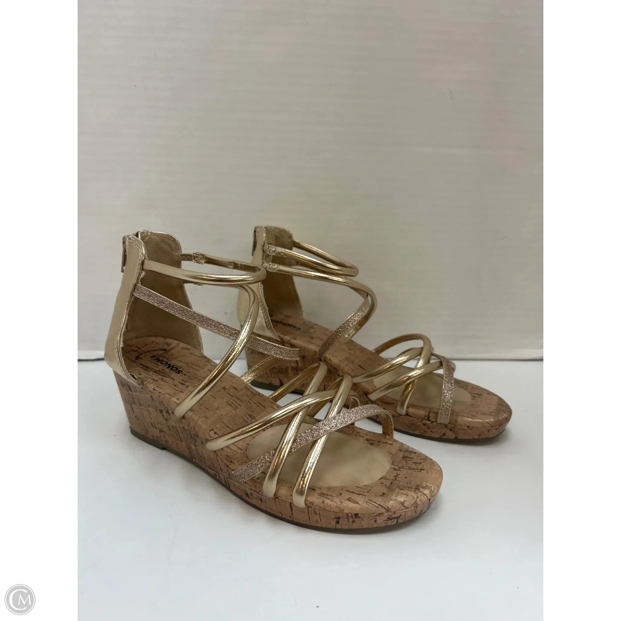 Shoes Heels Block By Sonoma In Gold, Size: 6 City Energy Chic Vibes