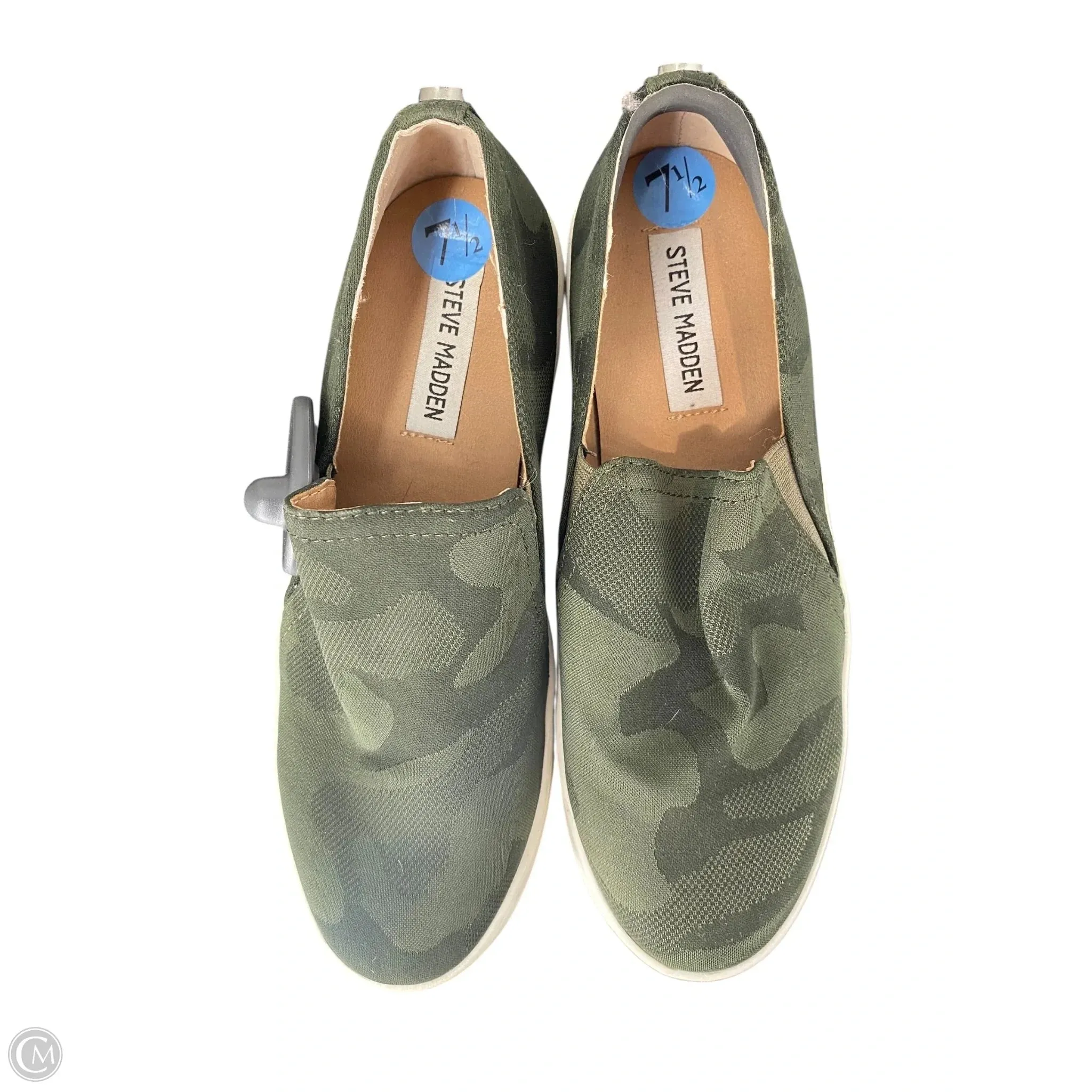 Comfortable Day Pumps Impact Resistance Shoes Heels Block By Steve Madden In Camouflage Print, Size: 7.5