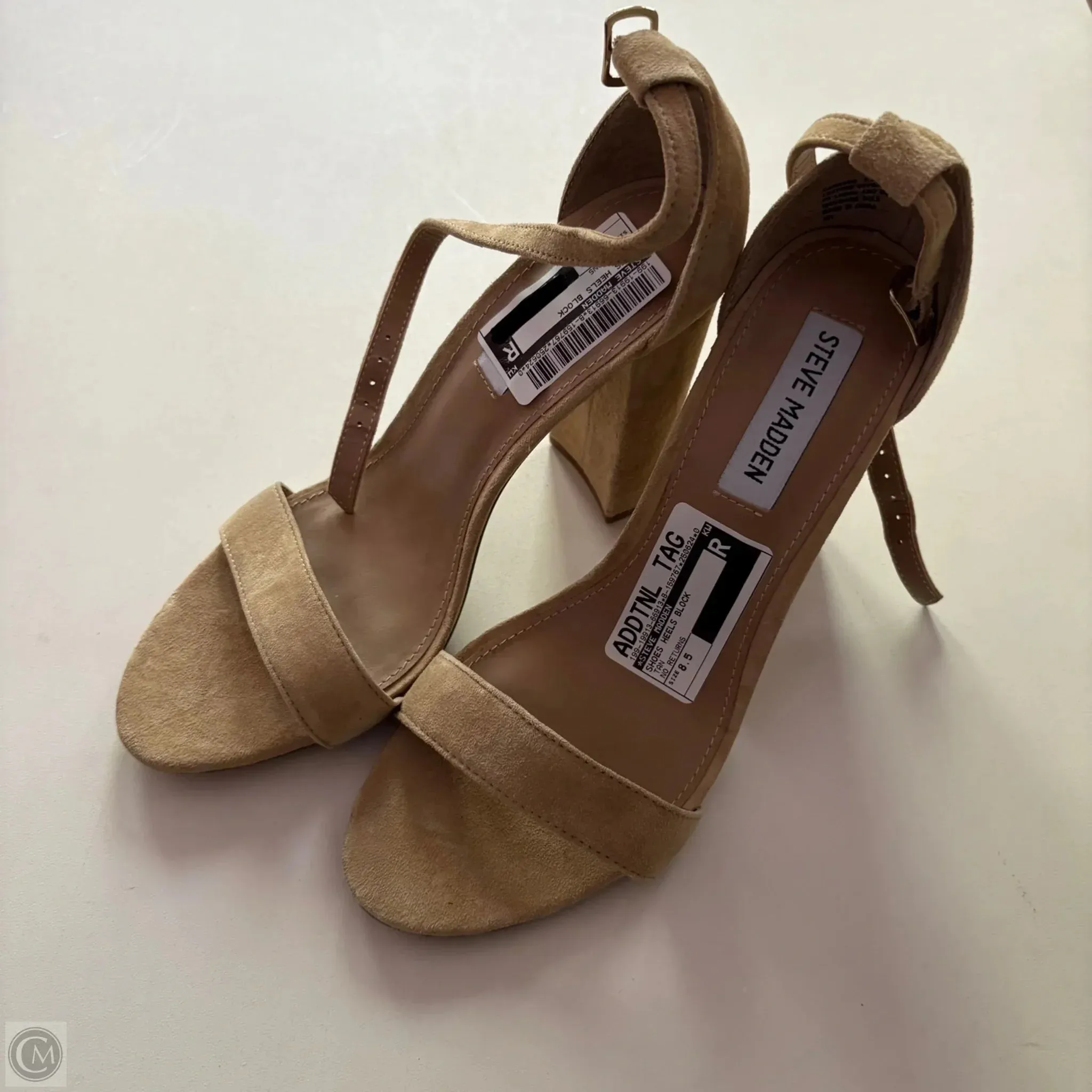 Shoes Heels Block By Steve Madden In Tan, Size: 8.5 Summer Sandals
