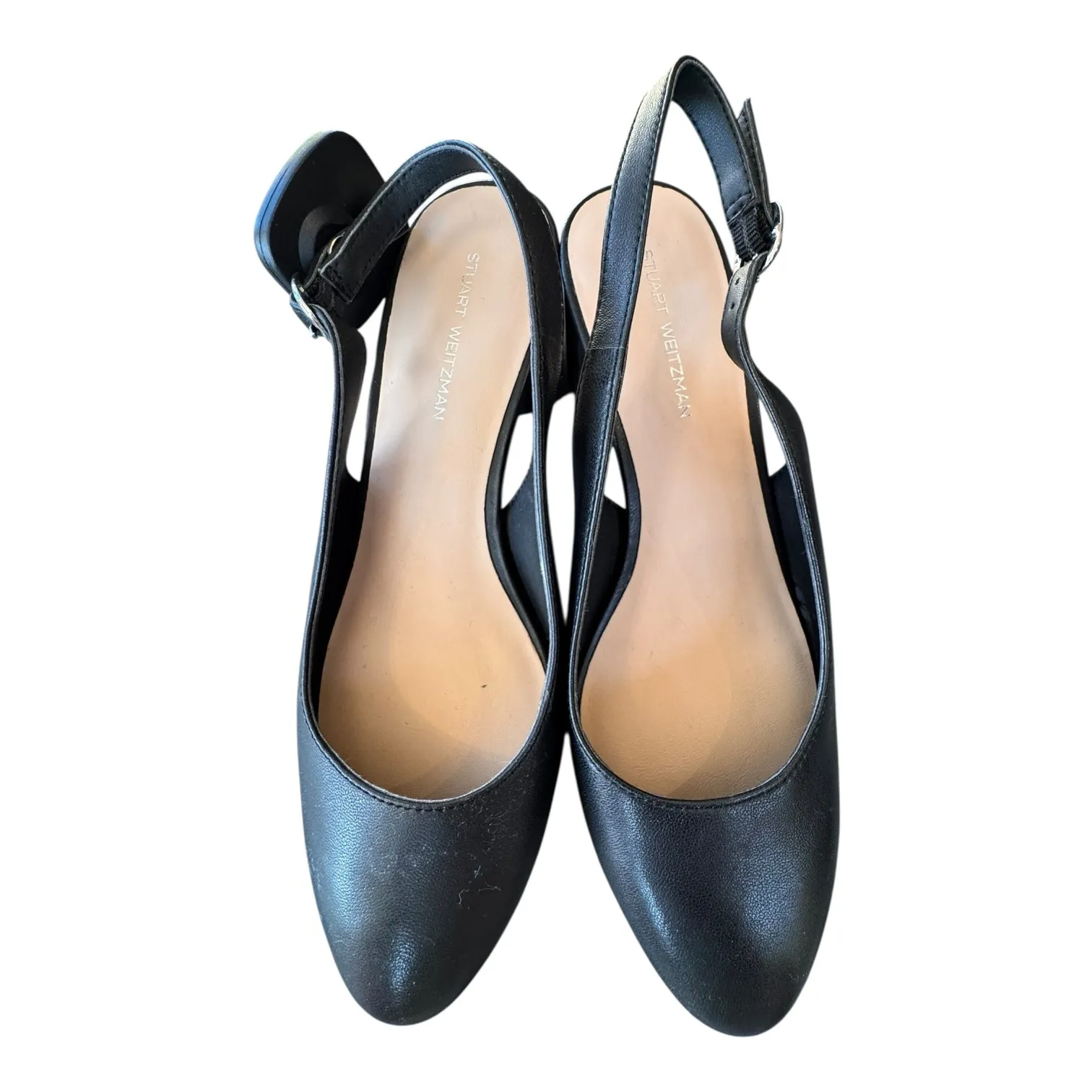 Shoes Heels Block By Stuart Weitzman In Black, Size:6.5 Padded Tongue