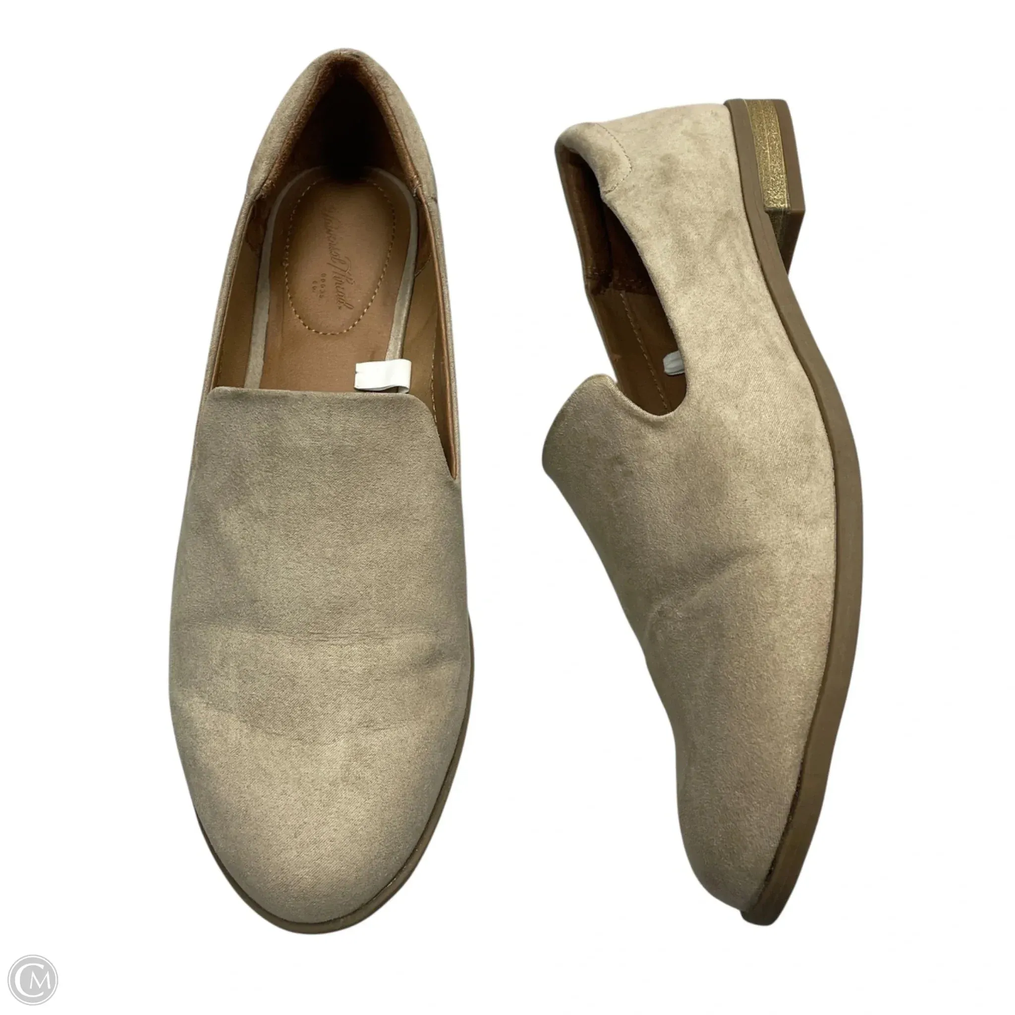 Durable Build Smart Casual Heels Shoes Heels Block By Universal Thread In Cream, Size: 8