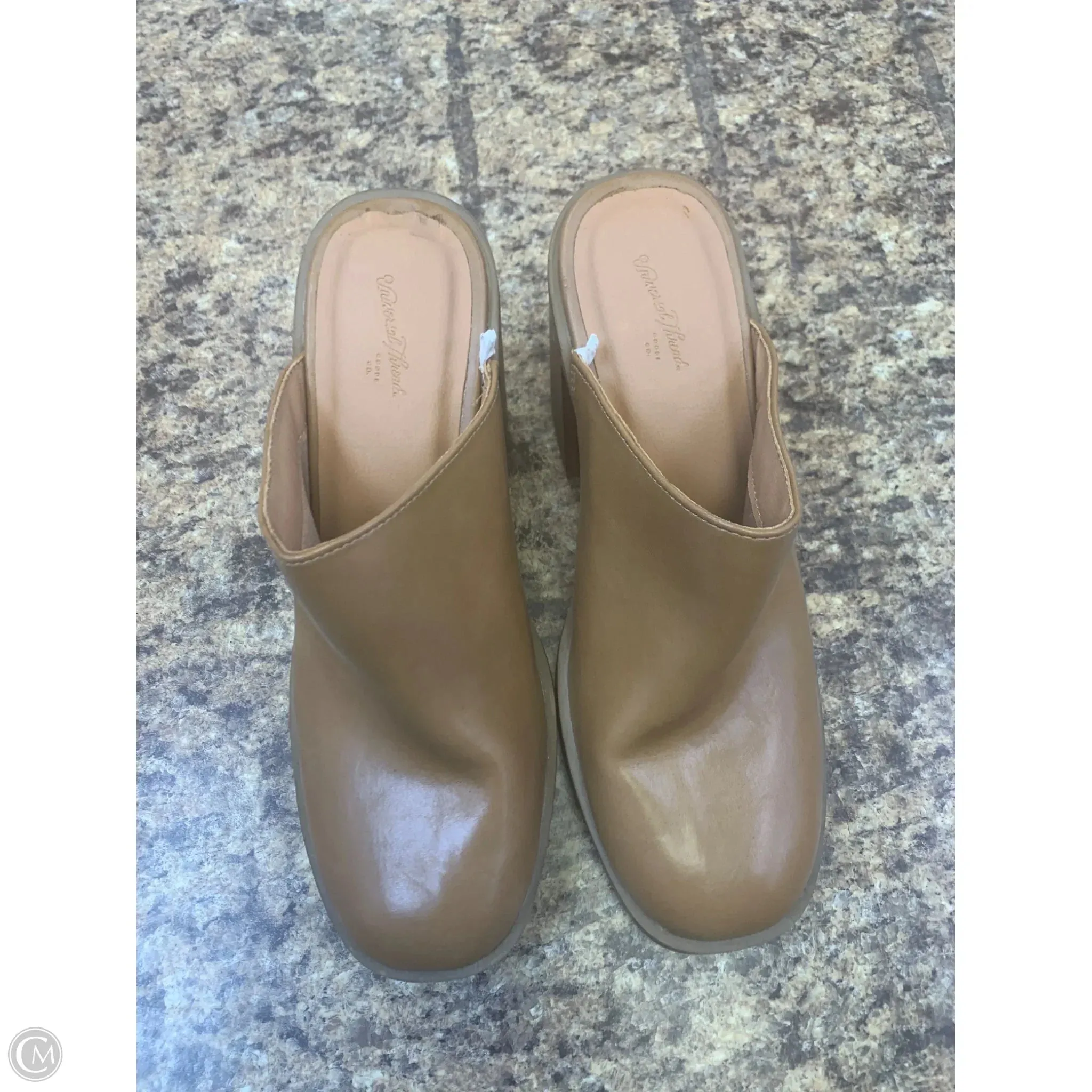 Shoes Heels Block By Universal Thread In Tan, Size: 8 Fashion Look
